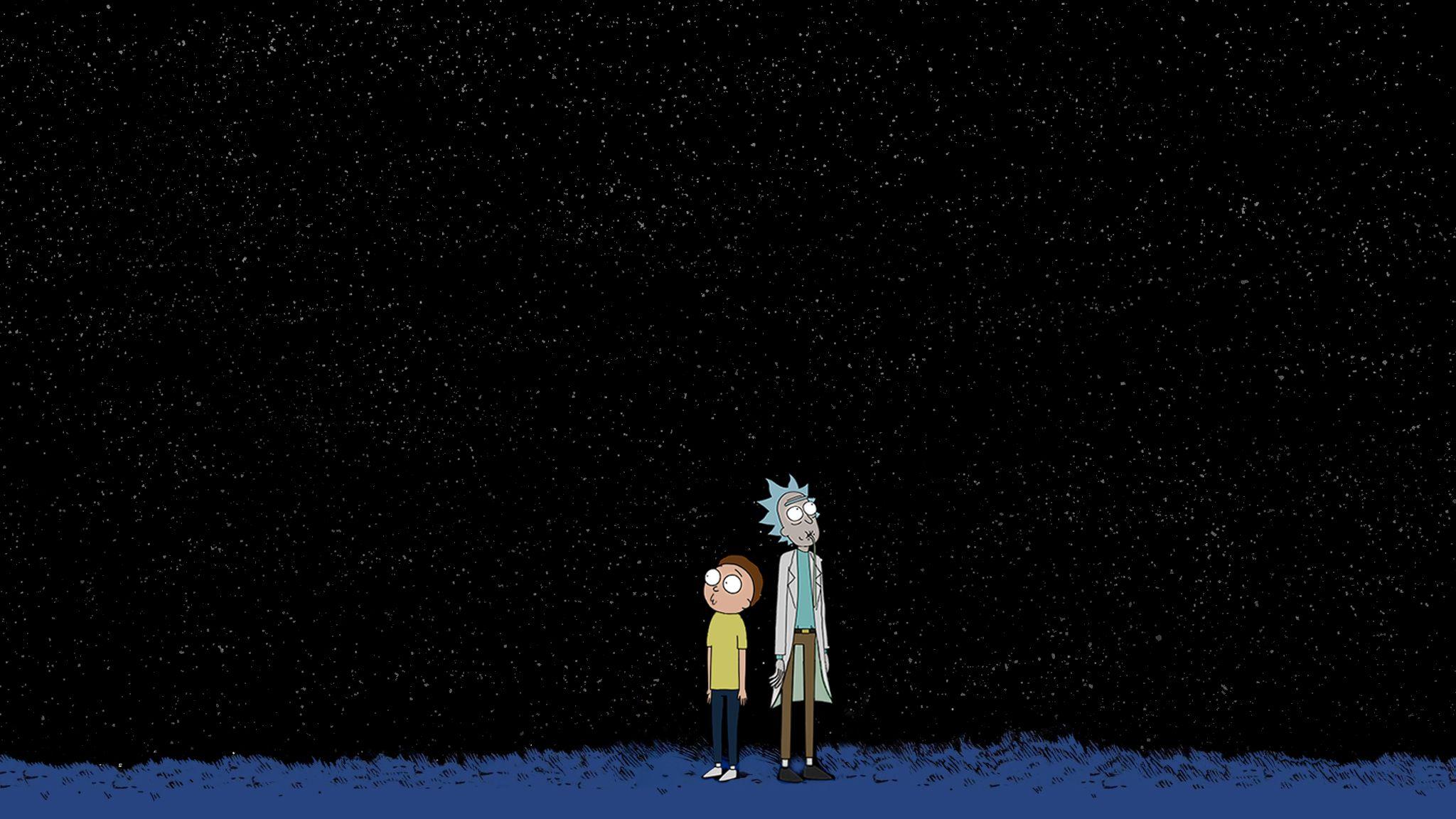 2048x1152 Love Calvin and Hobbes and just got hooked on Rick and Morty. Made them a similar wallpaper 2048x1152. Rick and morty, Rick and morty poster, iPad mini wallpaper