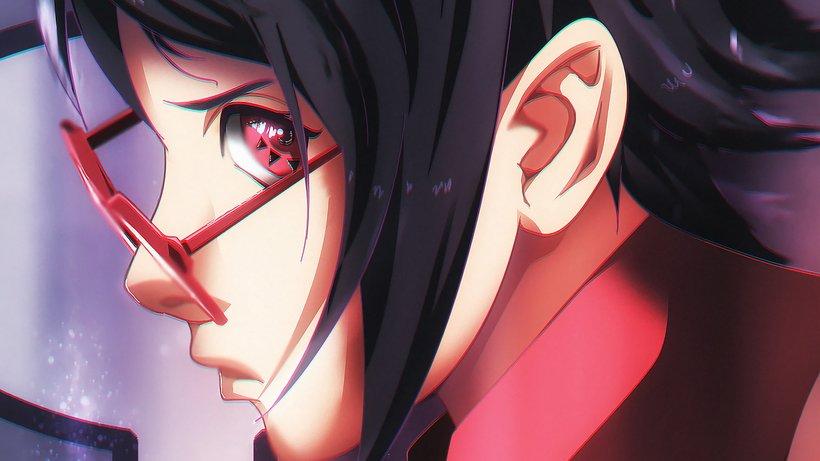 820x461 Sarada Uchiha Sharingan Boruto Anime 4K