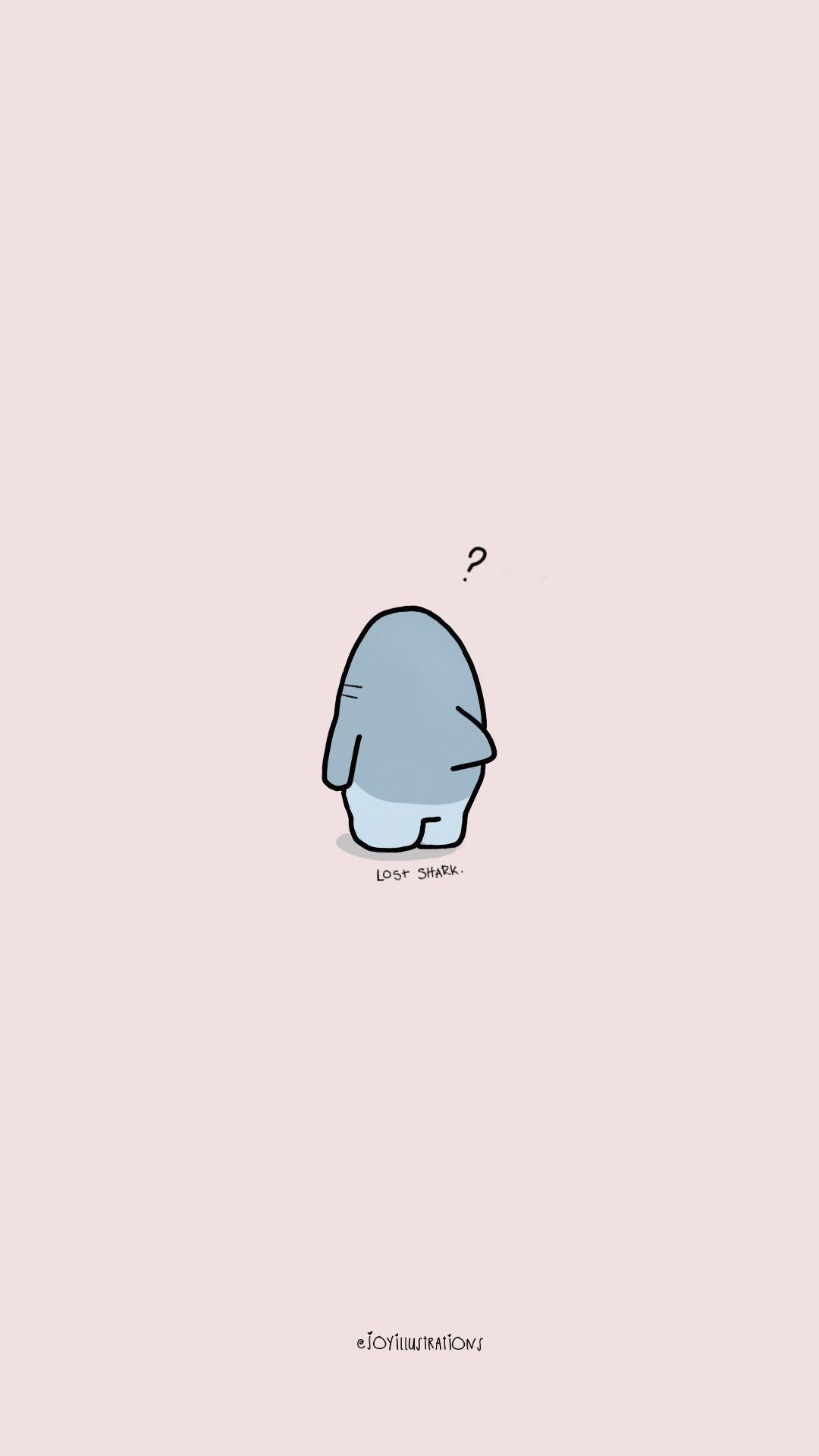 1080x1920 Cute Shark Wallpaper