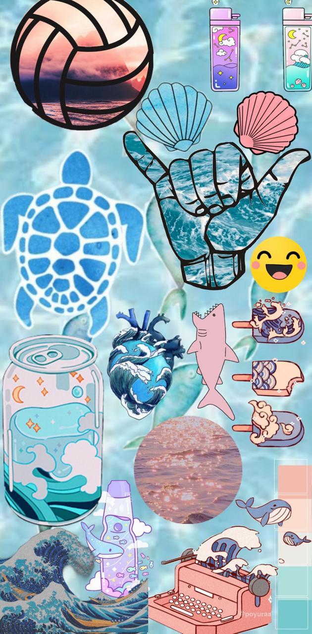 630x1280 Beach aesthetic wallpaper