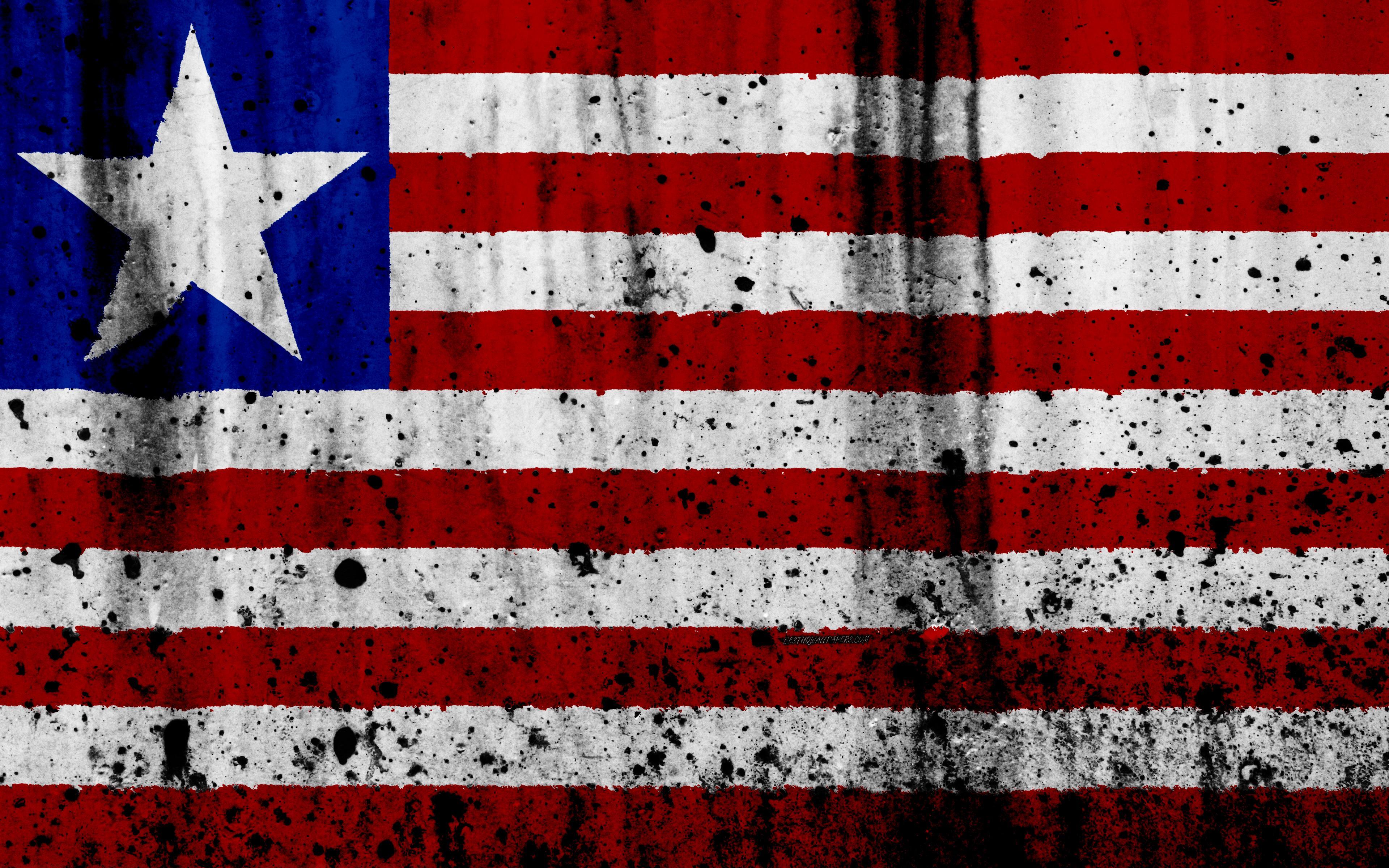 3840x2400 Liberia Flag Wallpaper