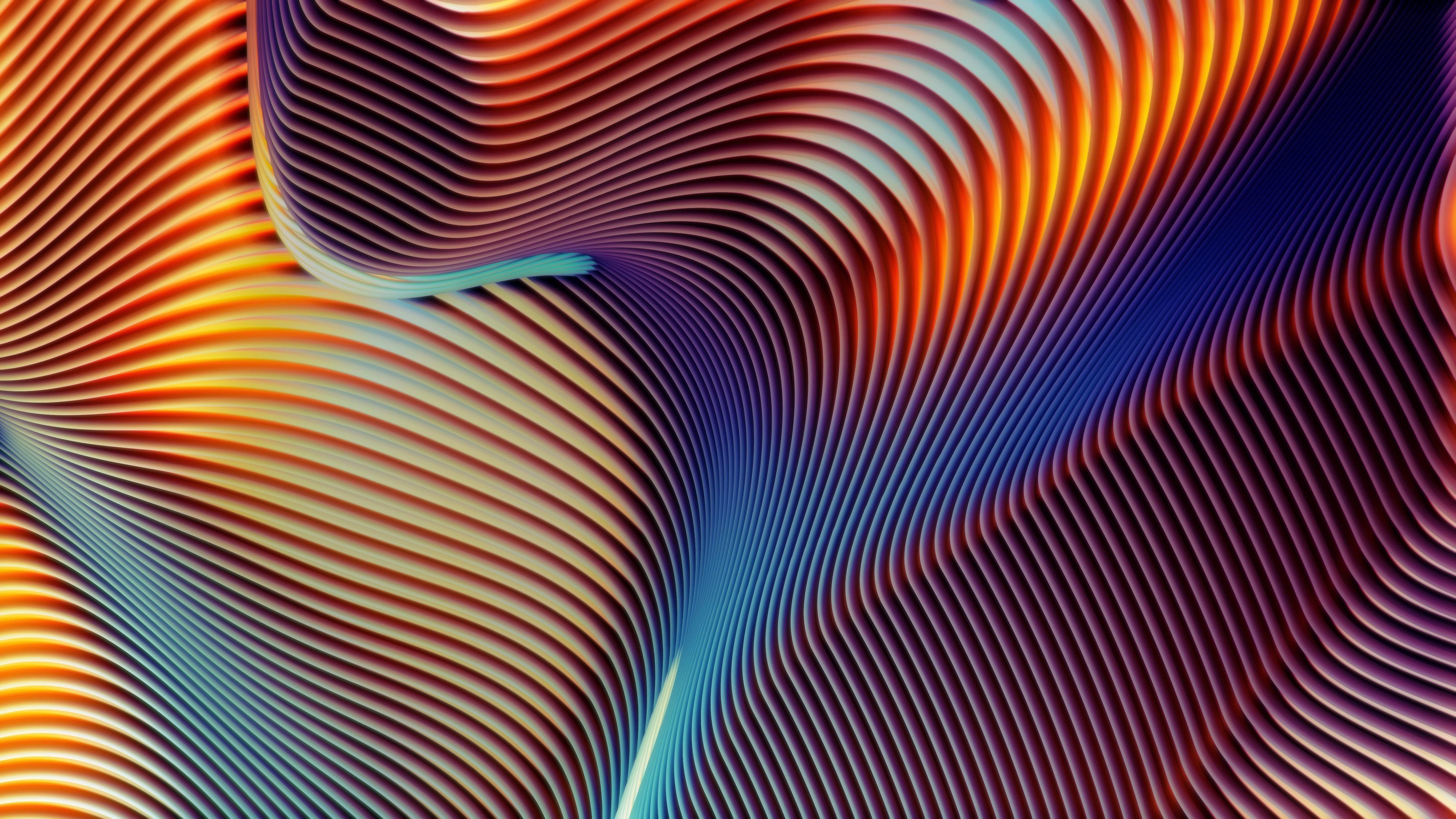 5120x2880 Blue K #Waves macOS Mojave #Orange #Stock K #wallpaper #hdwallpaper #desktop. Imac wallpaper, Abstract, Abstract wallpaper