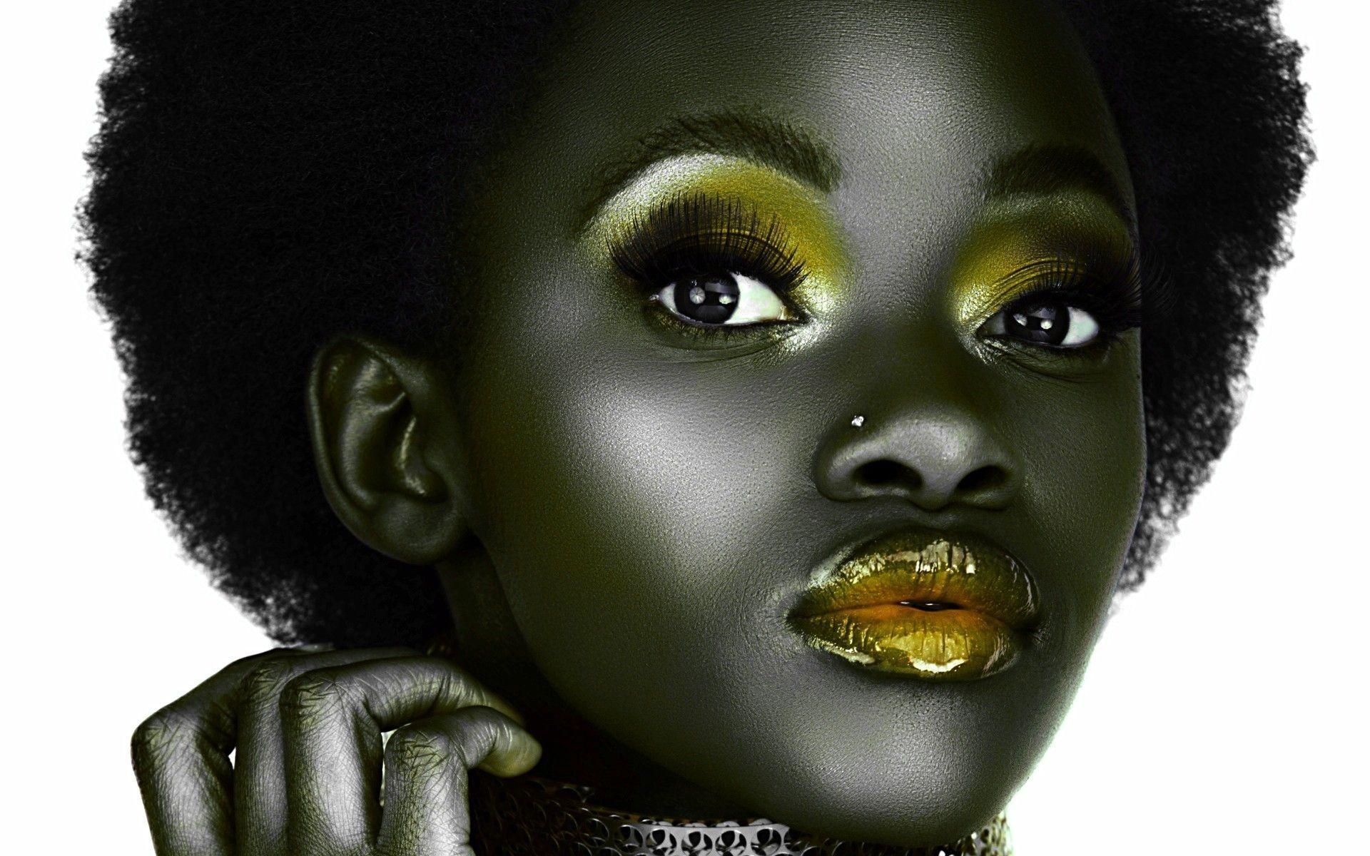 1920x1200 Beutiful Black Women Wallpaper