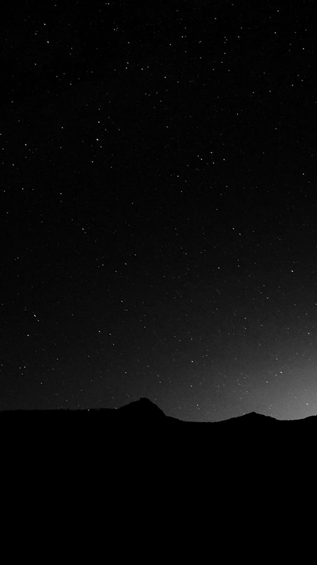 1080x1920 Dark Night Sky Silent Wide Mountain Star Shining iPhone Wallpaper Free Download