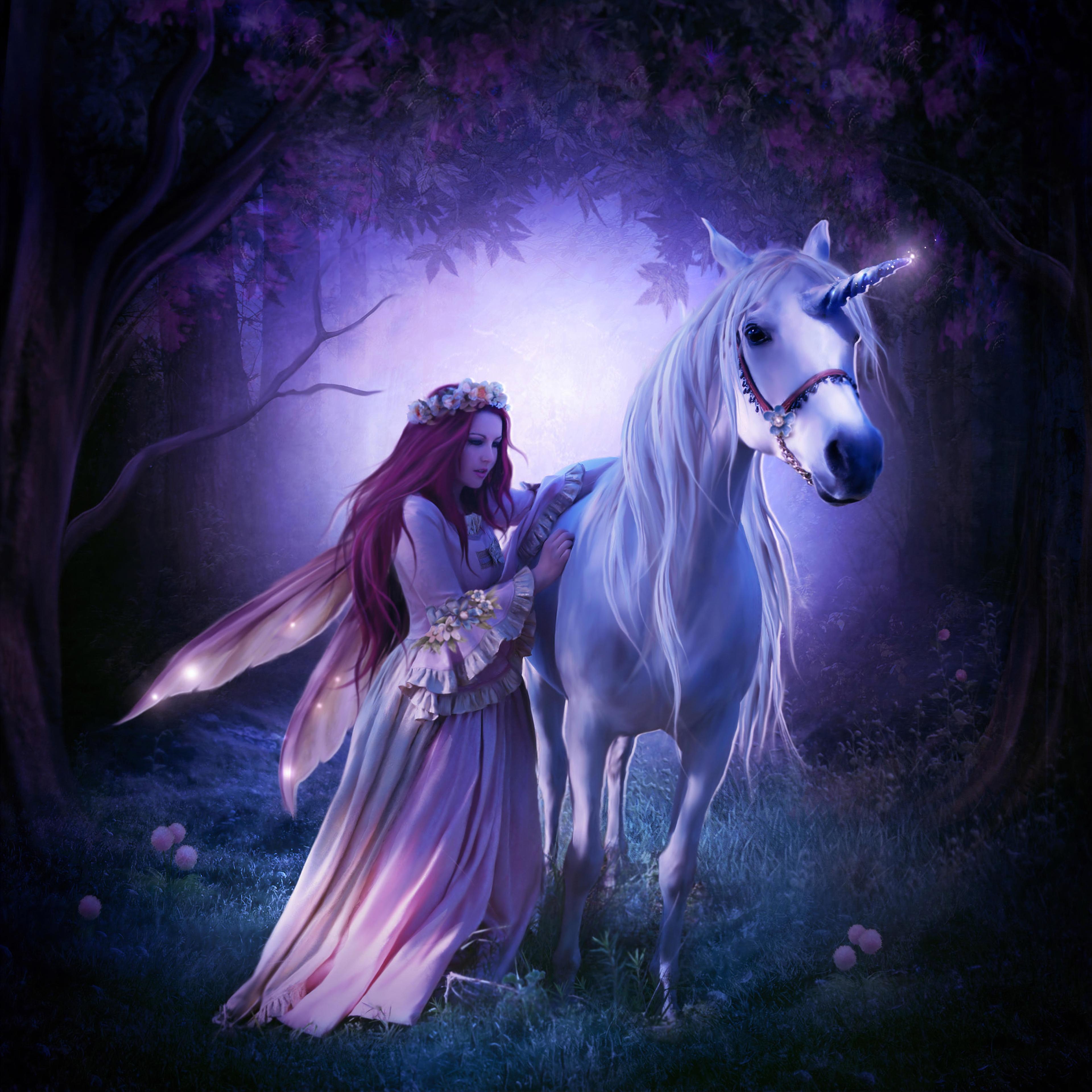 3840x3840 Unicorn Princess, HD Artist, 4k Wallpaper, Image, Background, Photo and Picture