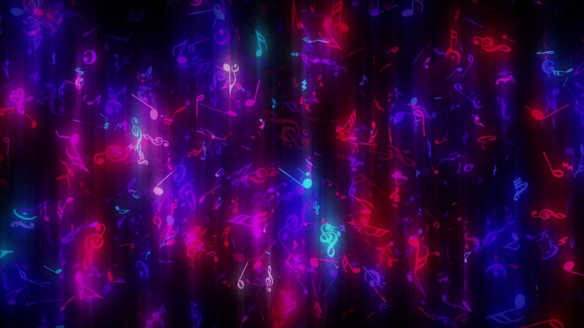 1920x1080 Aesthetic Neon Music Note Wallpaper