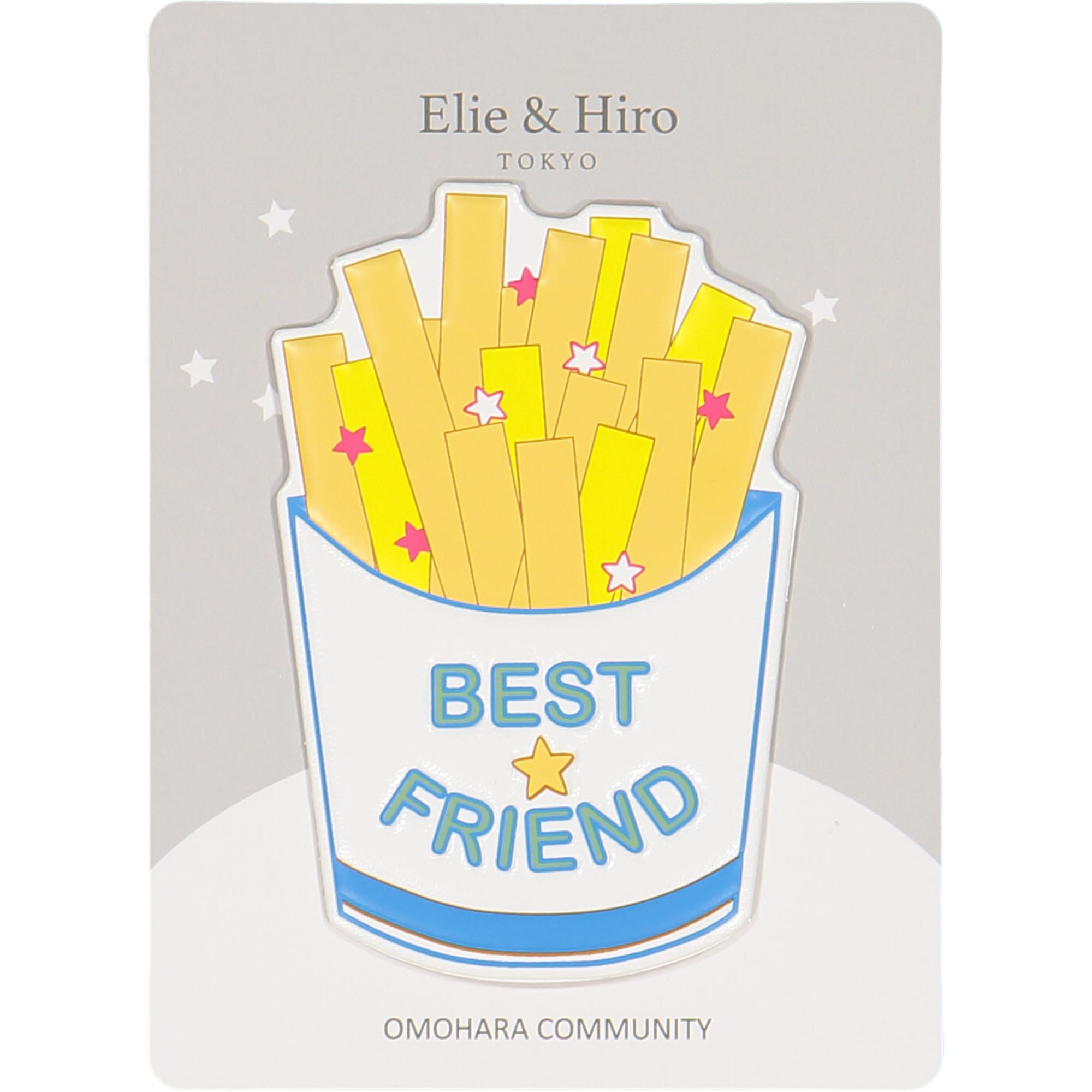 2000x2000 Elie & Hiro Best Friend French Fries Sticker