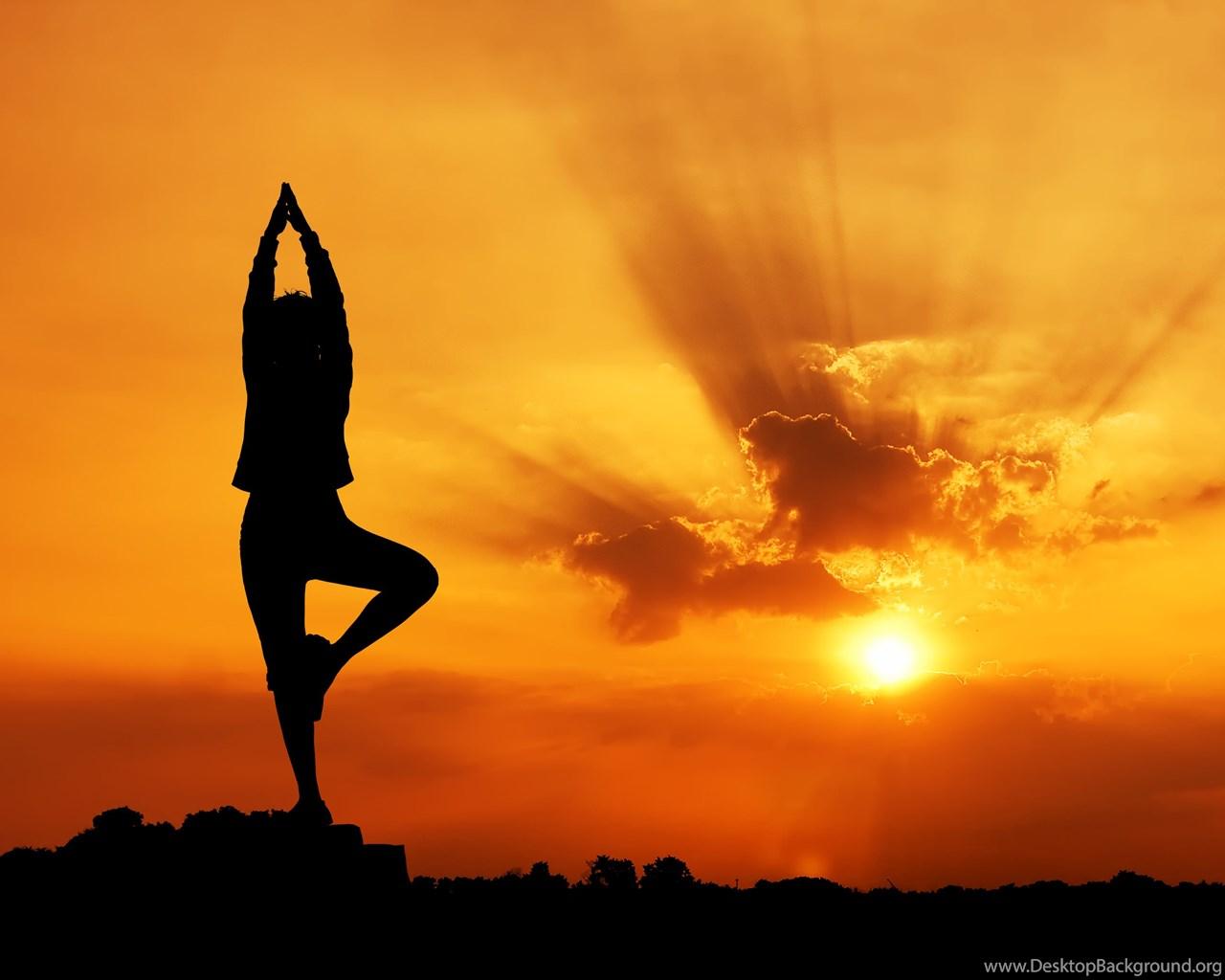 1280x1024 Yoga Girl Silhouette Wallpaper 7442 3097x2065 UMad.com Desktop Background