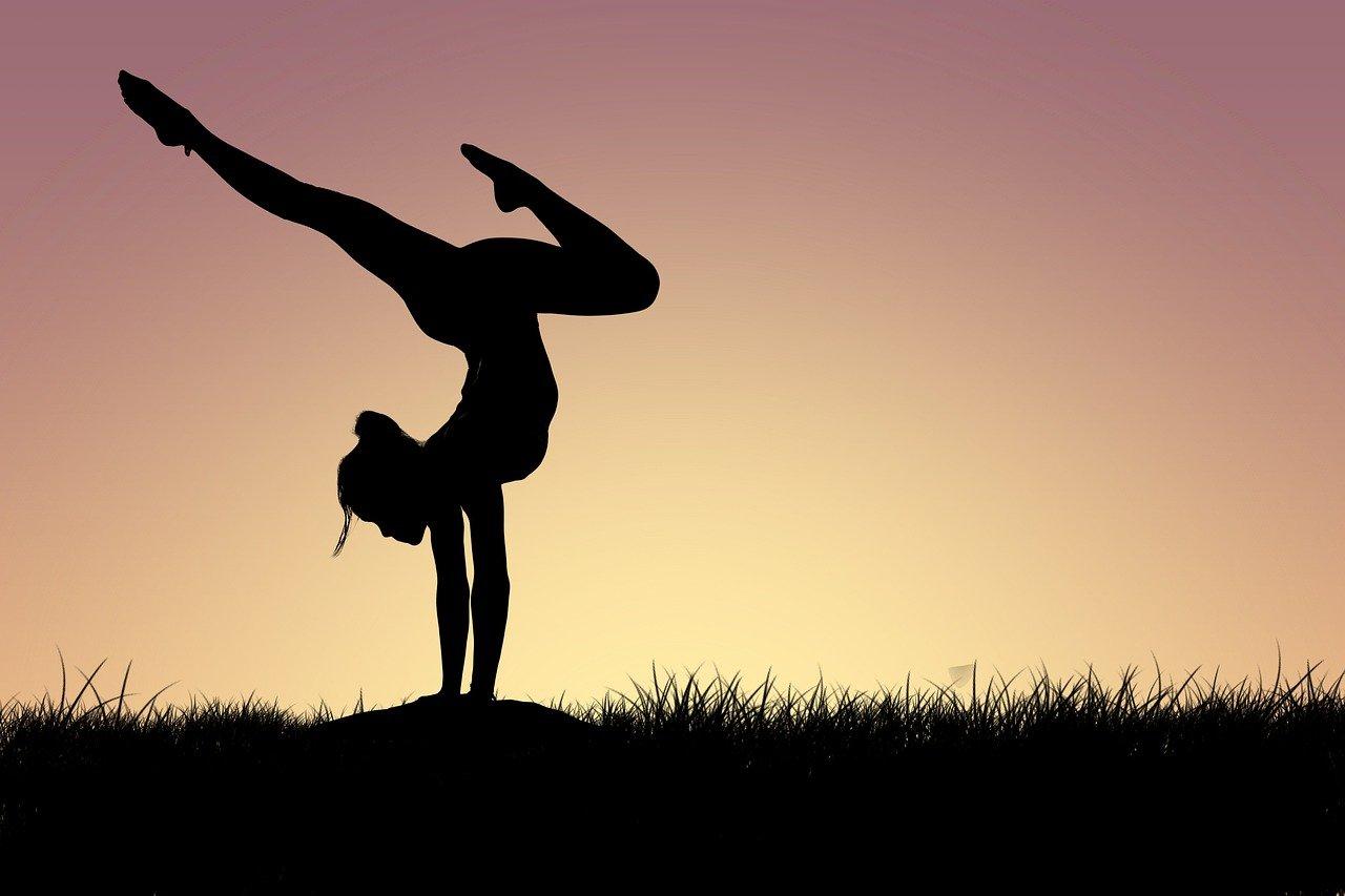 1280x853 Download Woman Yoga Silhouette. Royalty Free Stock Illustration Image