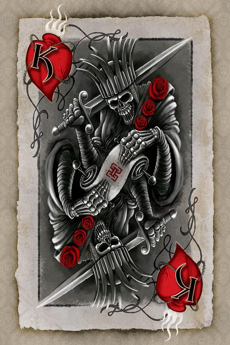 733x1100 King Card Wallpaper