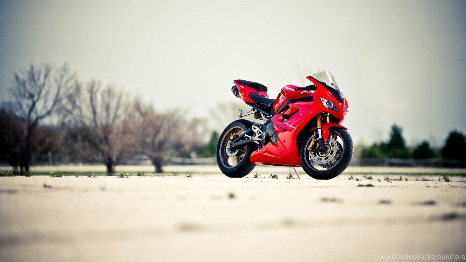 1600x900 Red Motorcycle Triumph Daytona 675 Wallpaper 45366 Desktop Background