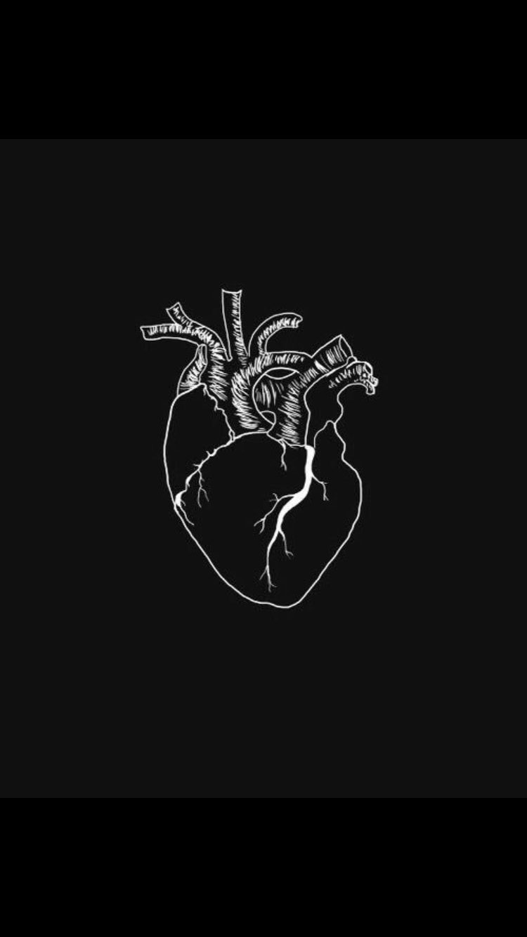 750x1334 Aesthetic Broken Heart Wallpaper