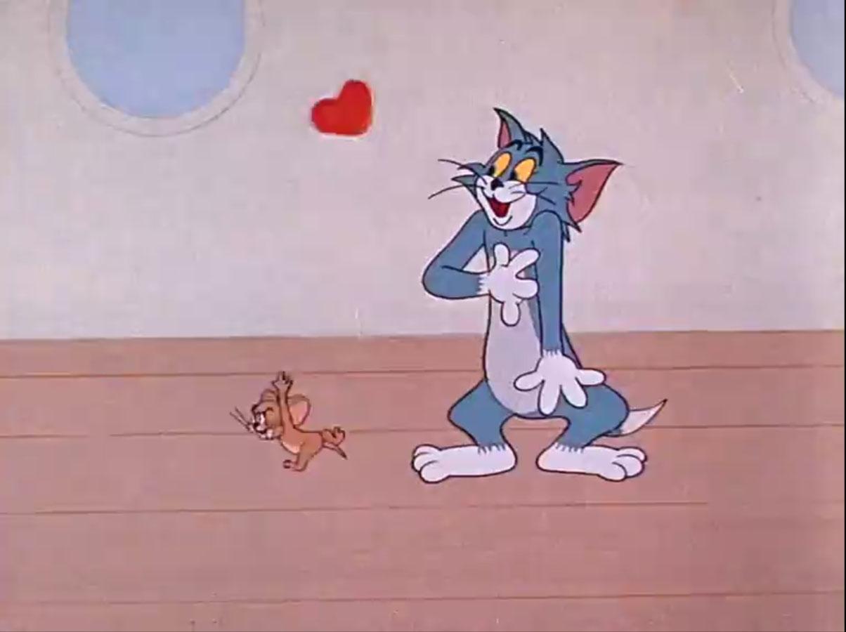1204x900 Love: Tom and Jerry Cartoon Image. Tom and Jerry Love Scene Image