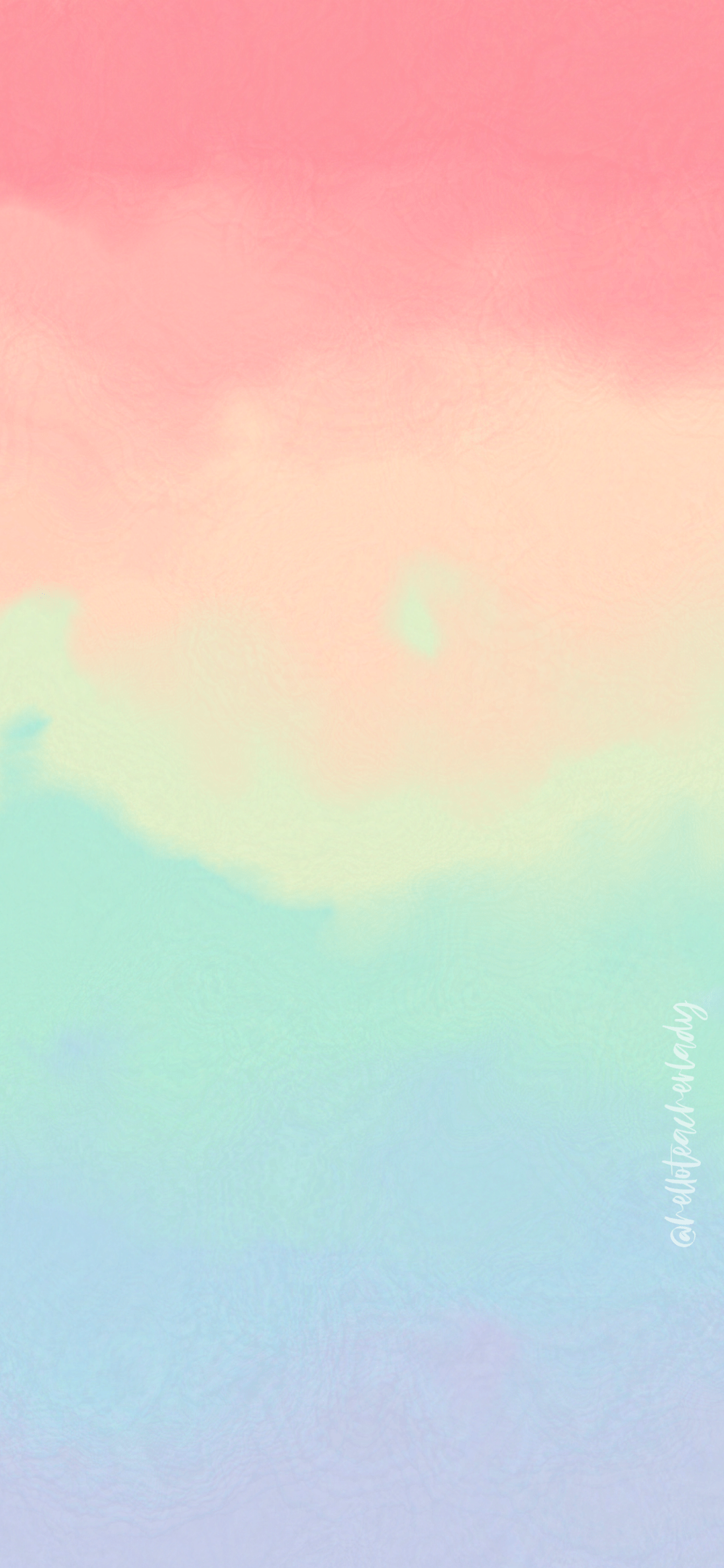 1000x2165 Rainbow Watercolor Wallpaper