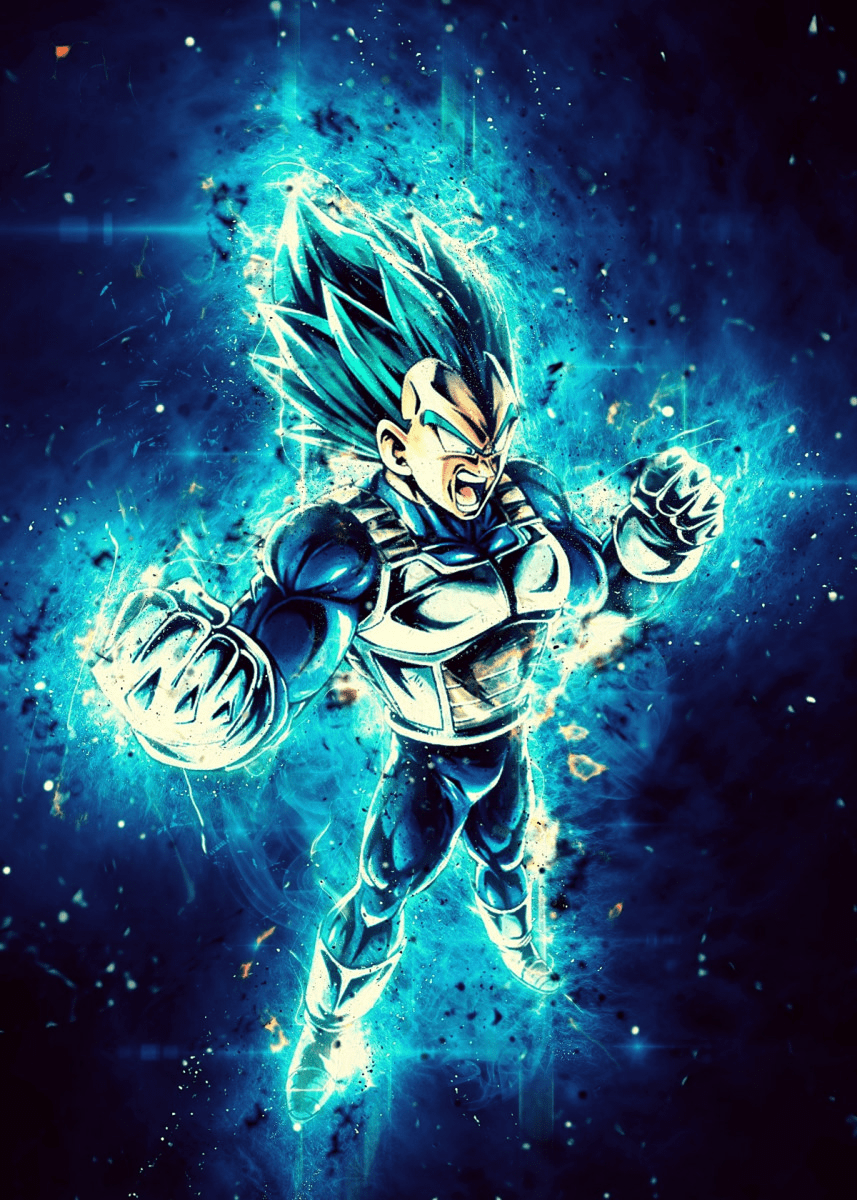 857x1200 super saiyan blue Vegeta' Metal Poster Rik. Displate. Anime dragon ball goku, Anime dragon ball super, Dragon ball super manga