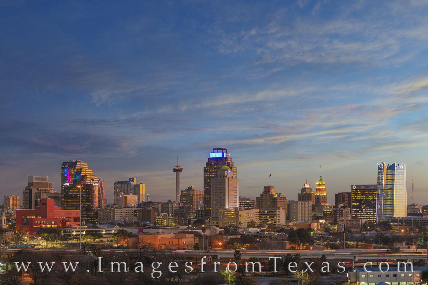 1400x933 San Antonio Skyline, Alamo, and Riverwalk Image and Prints. Image from Texas