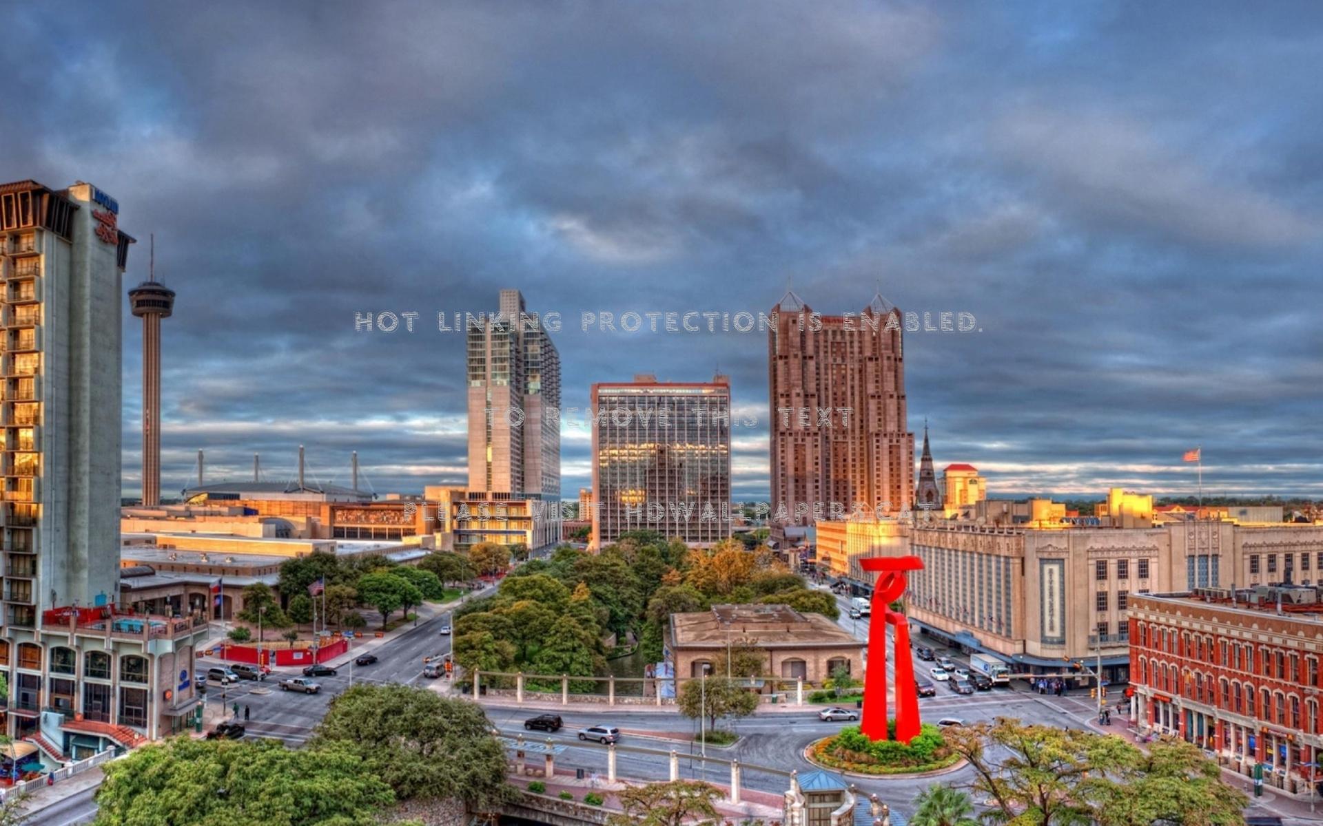1920x1200 downtown san antonio texas hdr streets city
