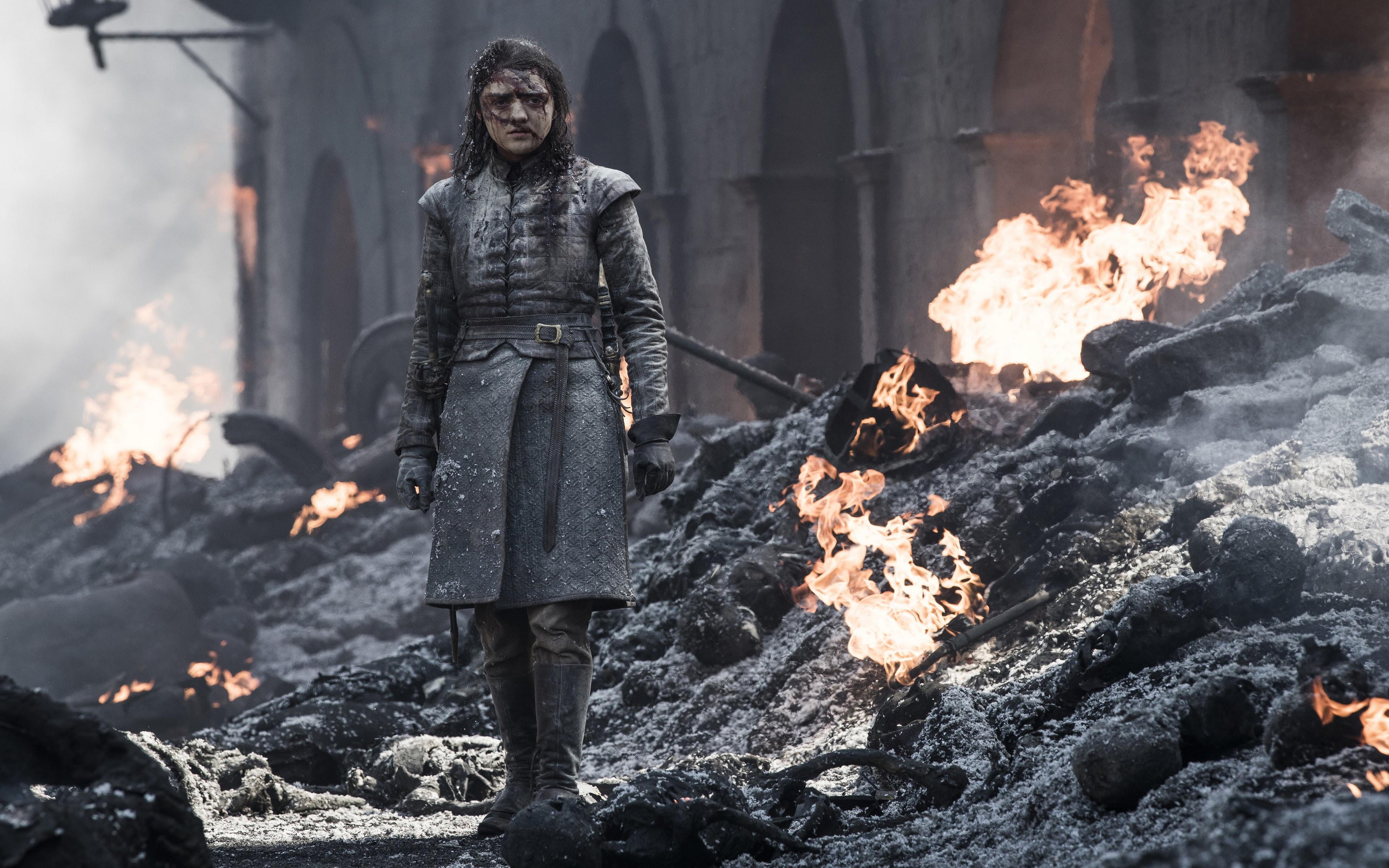 3840x2400 Arya Stark Game of Thrones Season 8 4K Wallpaper