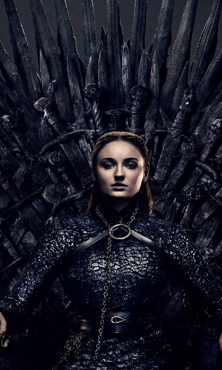 768x1280 Sansa Stark in Game of Thrones Season 8 4K Wallpaper