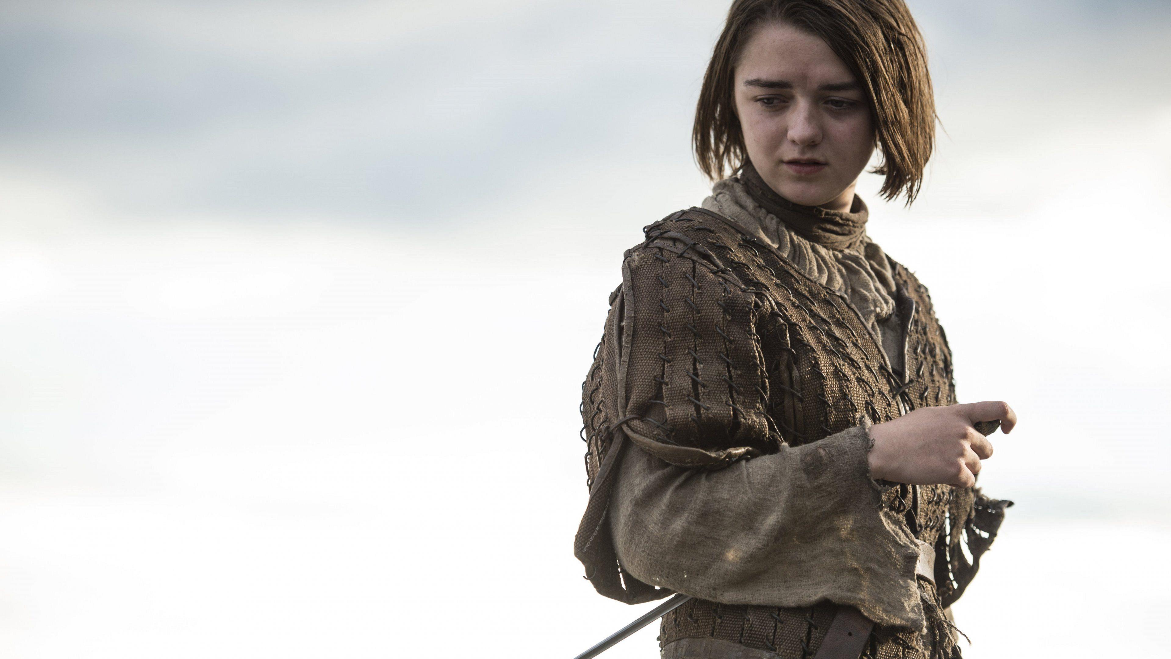 3840x2160 Arya Stark Game of Thrones 8K Wallpaper