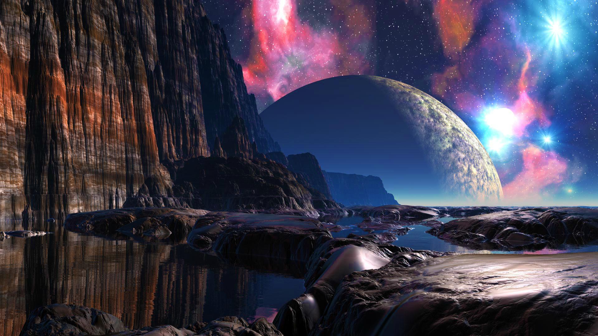 1920x1080 Fantasy Planets