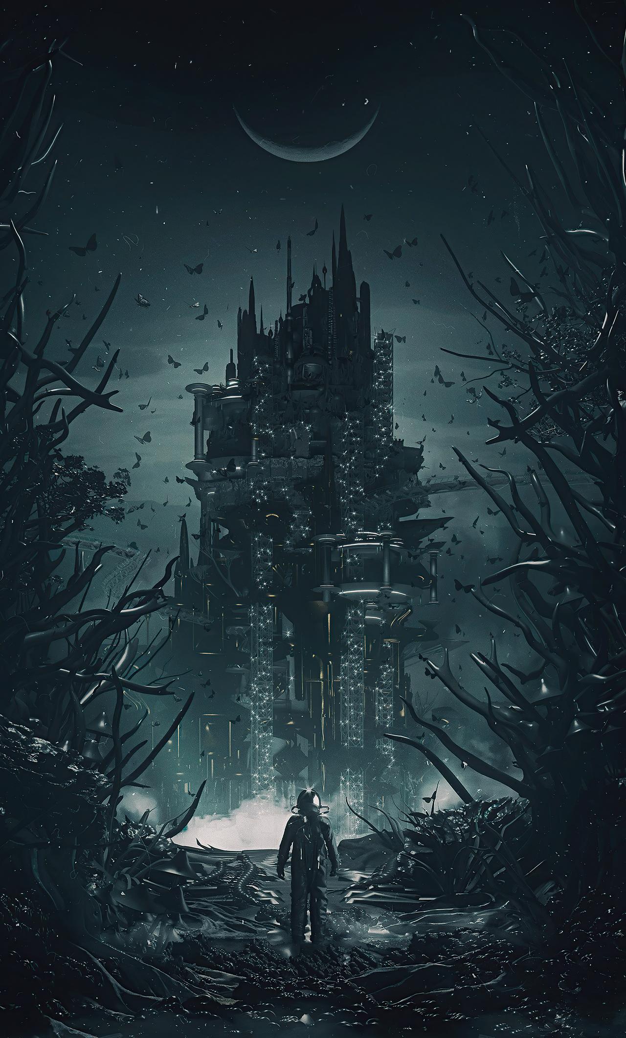 1280x2120 Entering The Dark Space World iPhone HD 4k Wallpaper, Image, Background, Photo and Picture