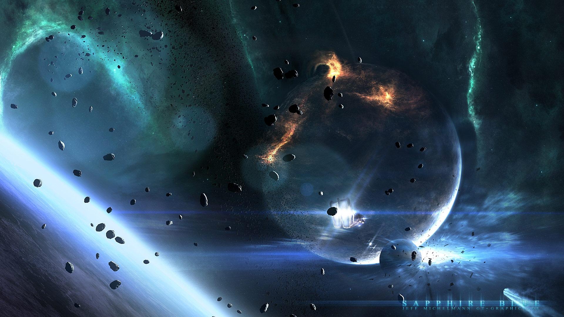 1920x1080 Desktop, wallpaper, background, space, world, saphireblue, abstract