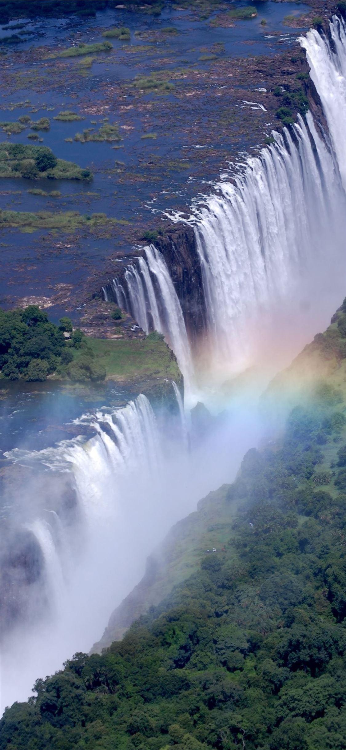 1125x2436 Best Victoria falls iPhone X HD Wallpaper