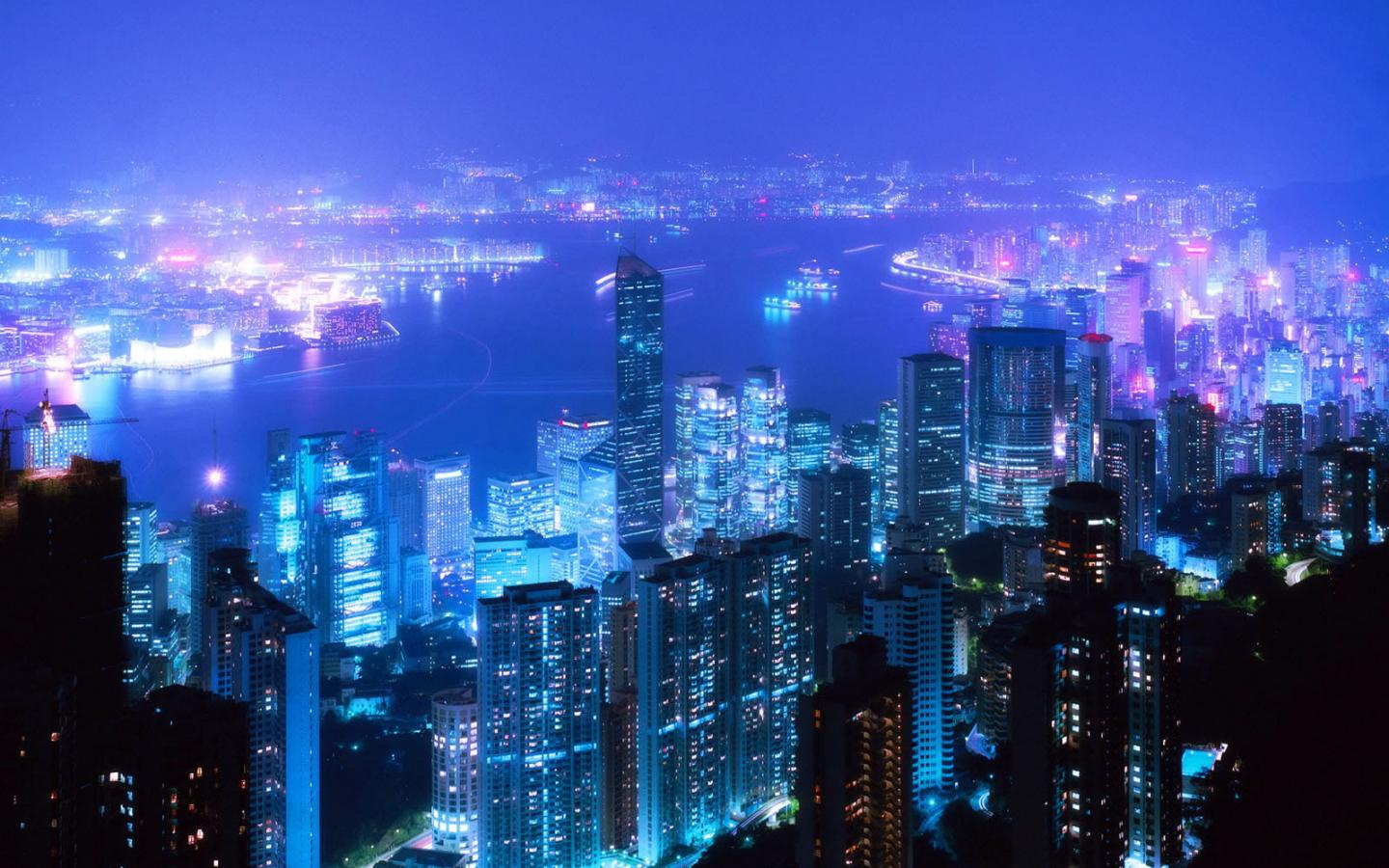 1440x900 Free download Download Cool Cities at Night HD Wallpaper Collection Fullsize [1600x1200] for your Desktop, Mobile & Tablet. Explore Cool City Wallpaper. Night City Wallpaper, City Wallpaper HD, Big