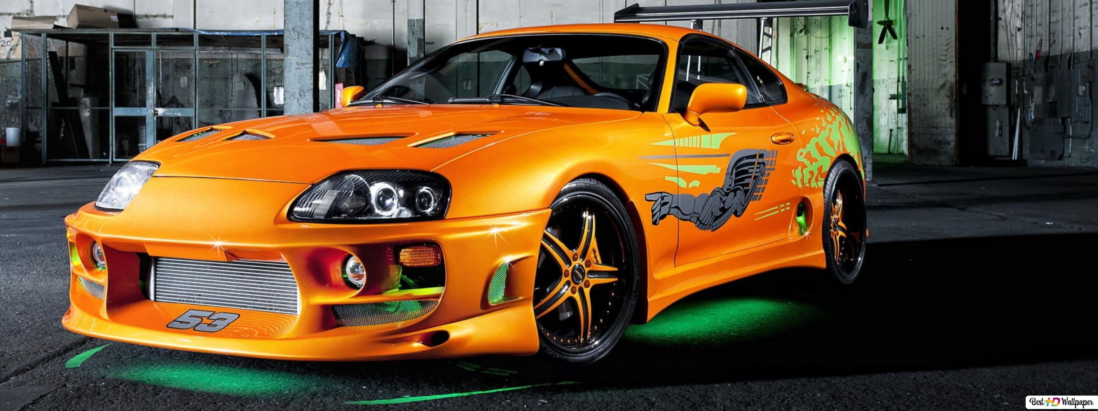3840x1440 Fast and furious, toyota supra HD wallpaper download