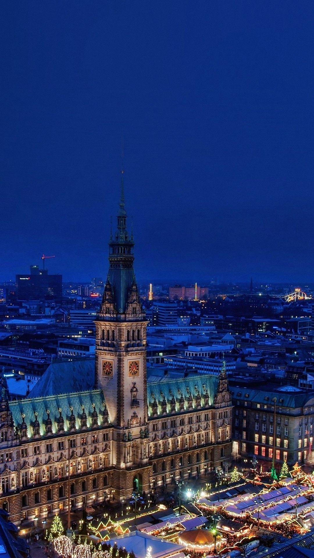 1080x1920 Christmas Blue Night Winter City IPhone 6 Wallpaper Download. IPhone Wallpaper, IPad Wallpaper One Stop Download. Londres, Ciudades