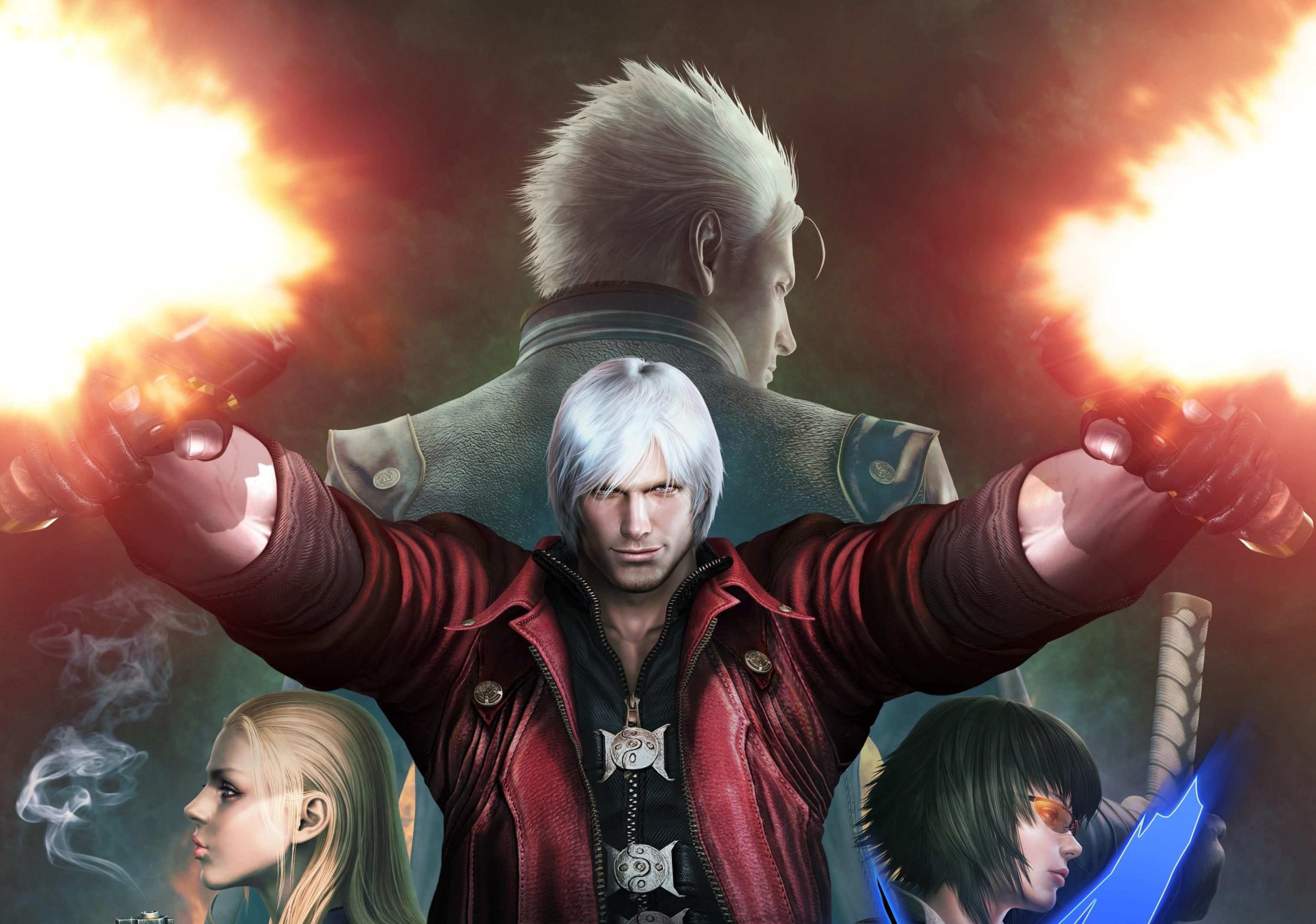 3031x2128 Download 3031x2128 Devil May Cry, Dante, Vergil, Trish Wallpaper