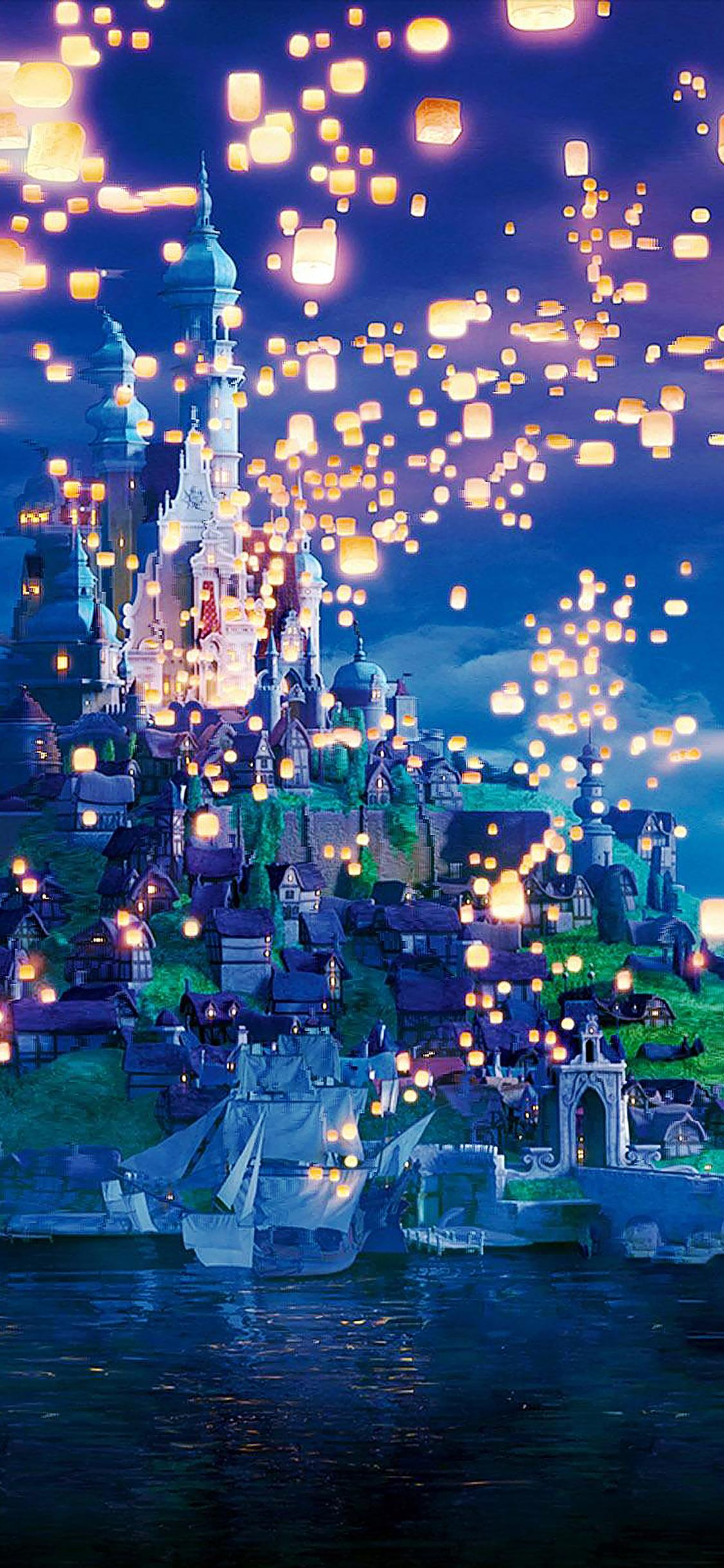 1125x2436 wallpaper rapunzel dreams disney illust