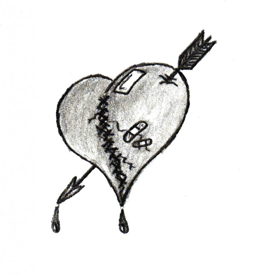 900x956 Gothic Heart Tattoo Designs