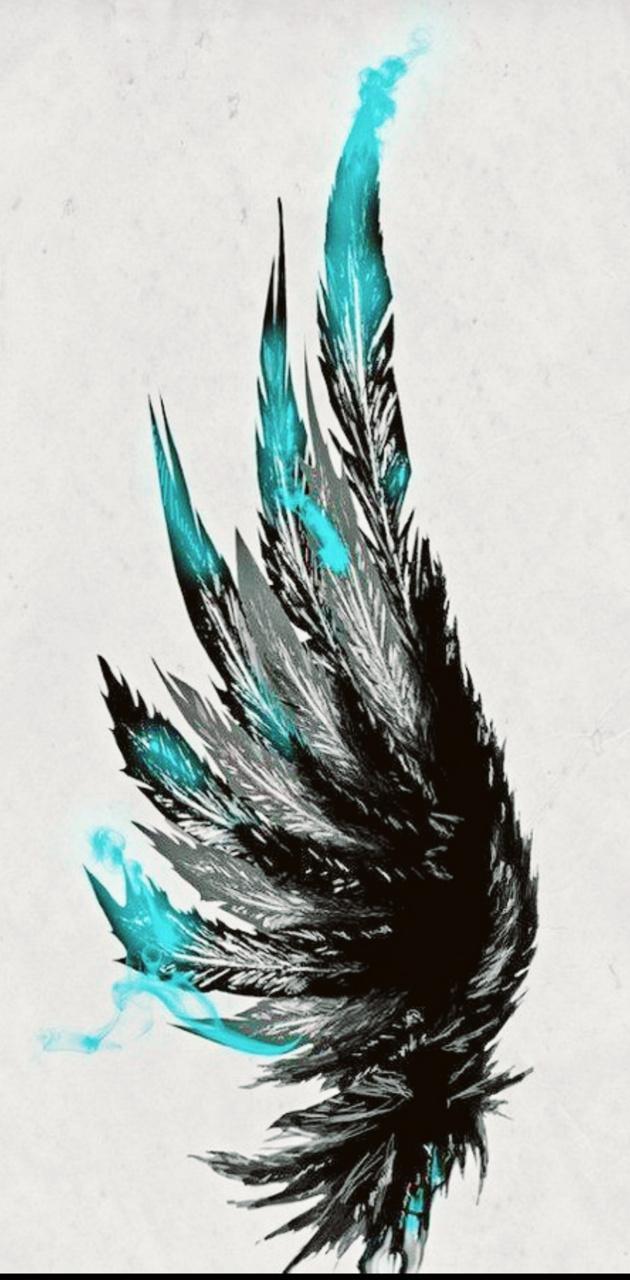 630x1280 Angel wing wallpaper