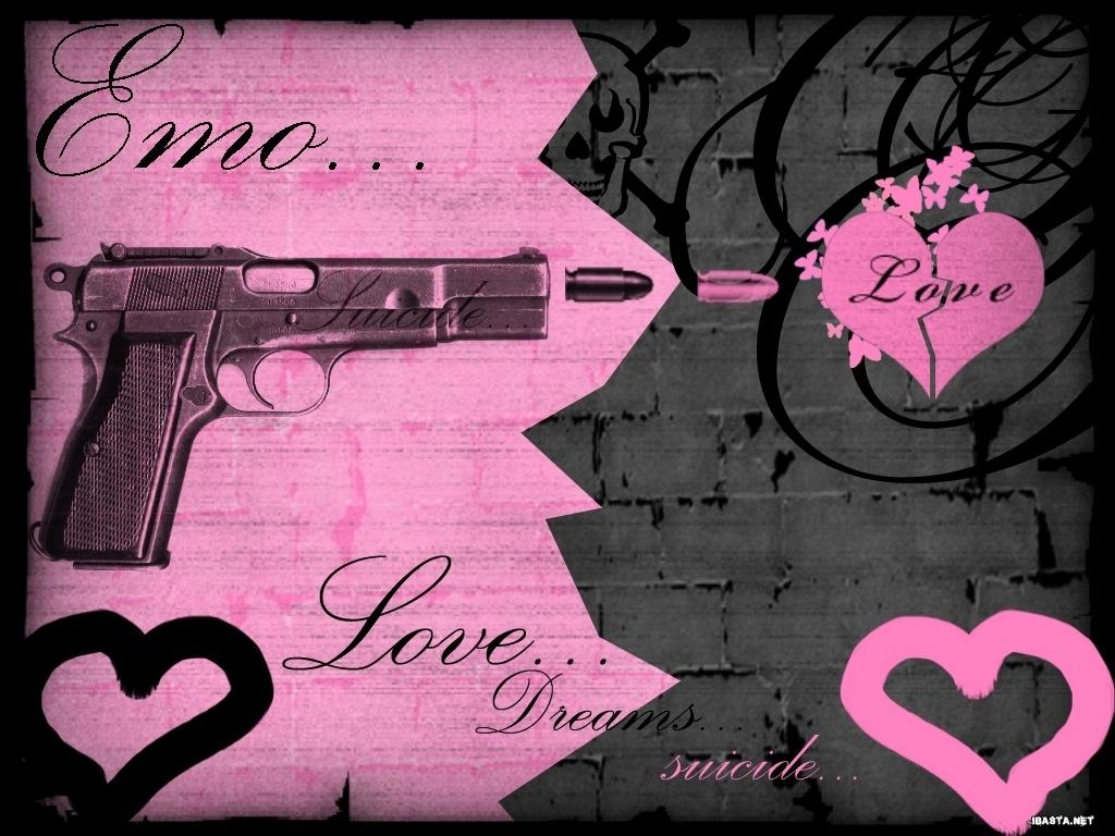 1024x768 Emo Background Broken Heart