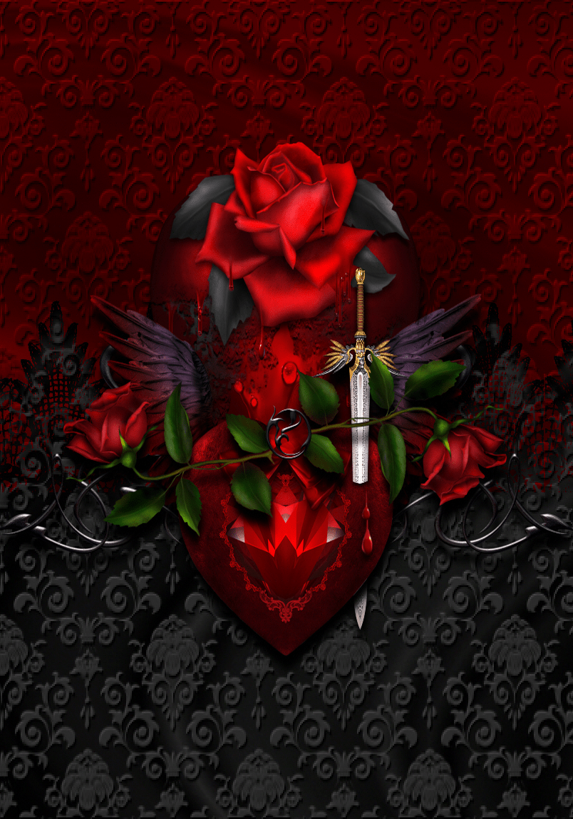 804x1150 Wallpaper.By Artist L. Gothic background, Bright art, Gothic rose
