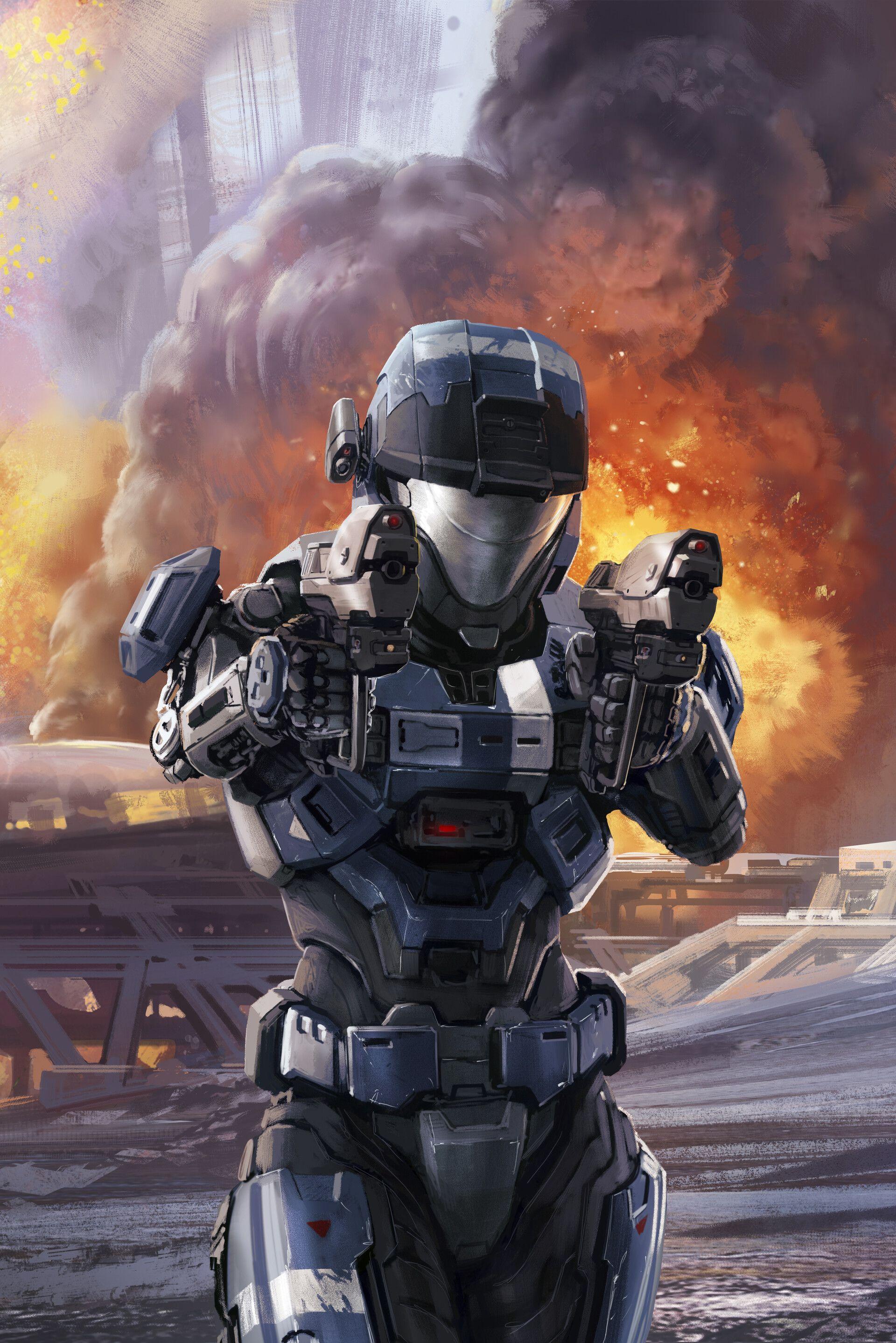 1920x2877 Halo: Reach Kat Artwork 3DVevv. Halo Reach, Halo Cosplay, Halo Armor