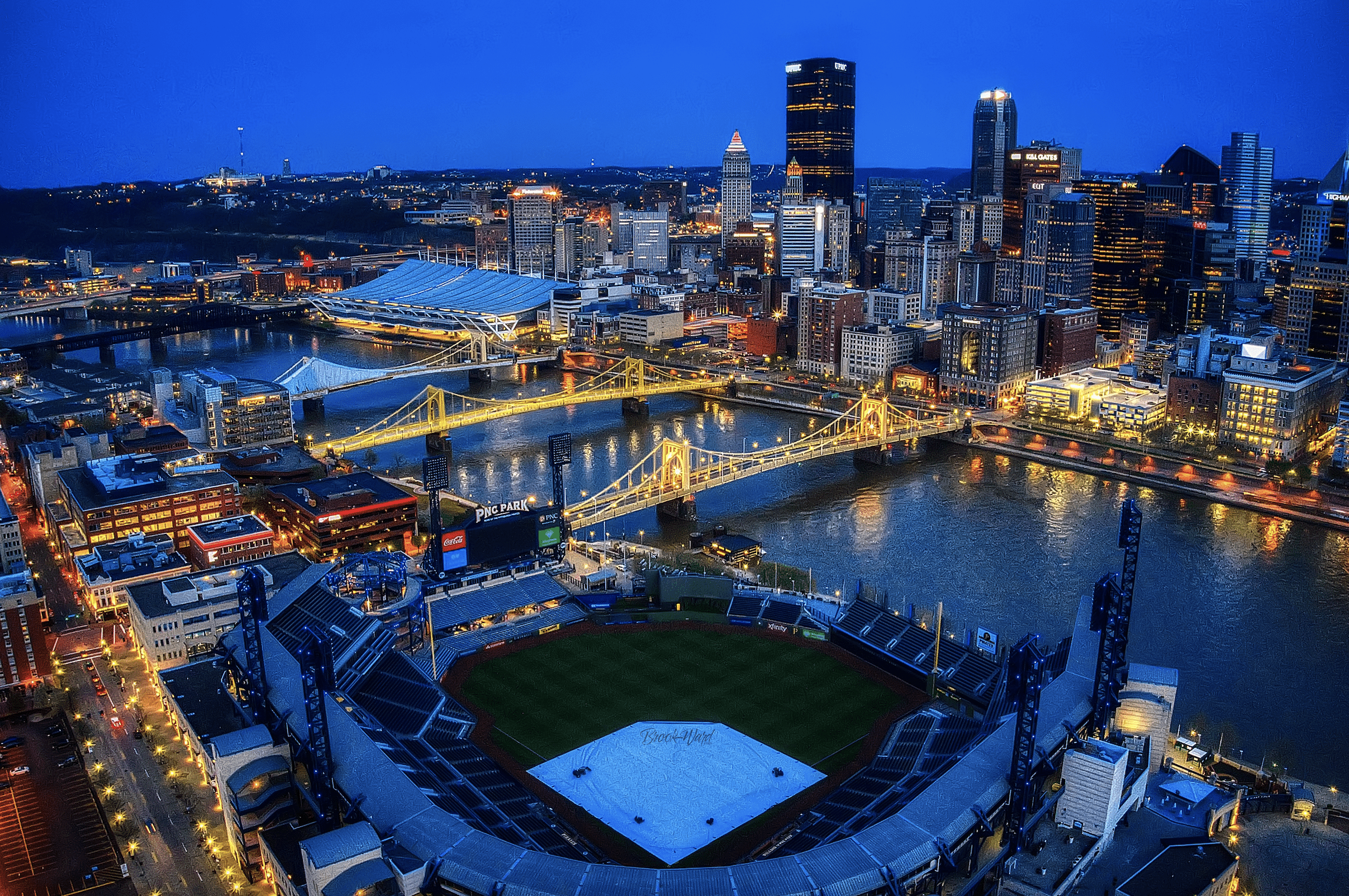 2414x1604 PNC Park From Above
