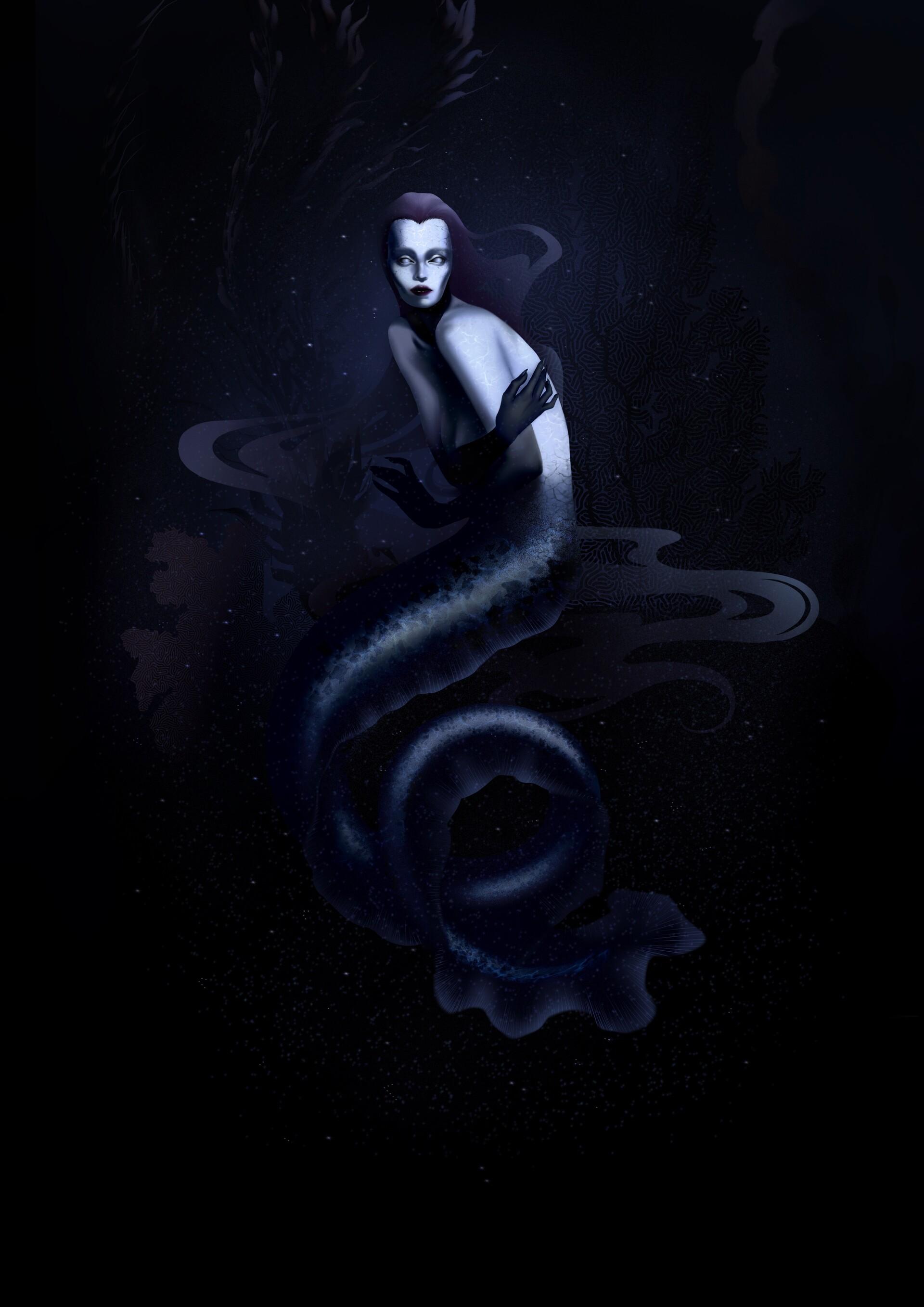 1920x2715 Dark mermaid