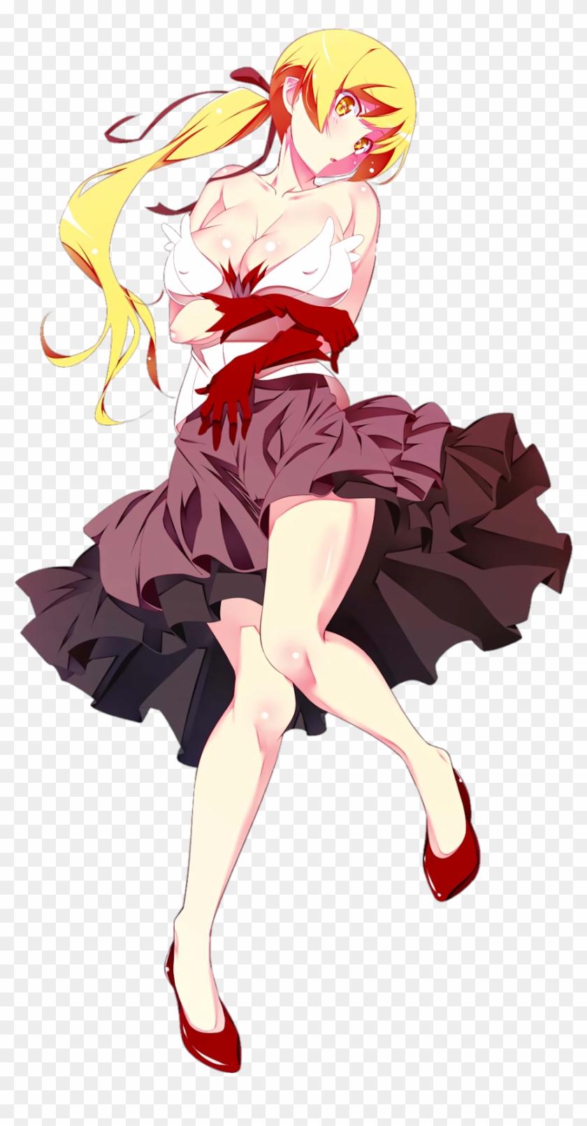 840x1611 A Better Transparent Wallpaper I Made Of Shinobu Oshino Shot Acerola Render Clipart