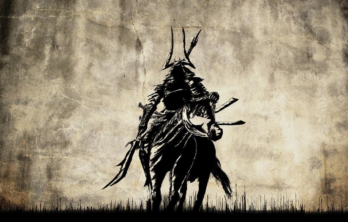 1332x850 Wallpaper samurai, rider, art, Samurai, Tadakatsu Honda image for desktop, section разное