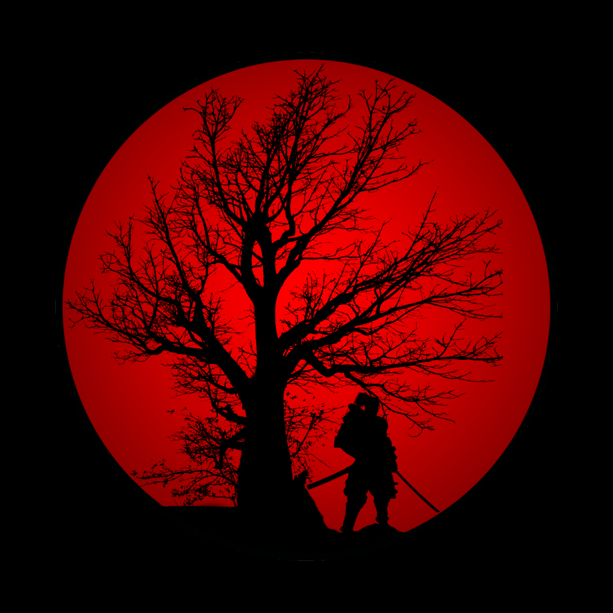 1200x1200 Samurai Spirit. warriorart 's Artist Shop. Red aesthetic grunge, Black and white photo wall, Red aesthetic