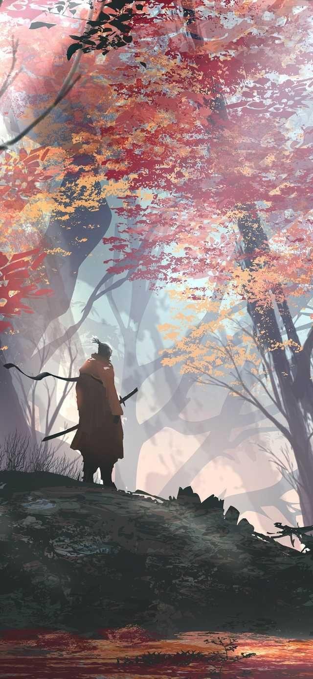 640x1386 Art dump with a few giant monsters. Samurai wallpaper, Dark souls art, Samurai art
