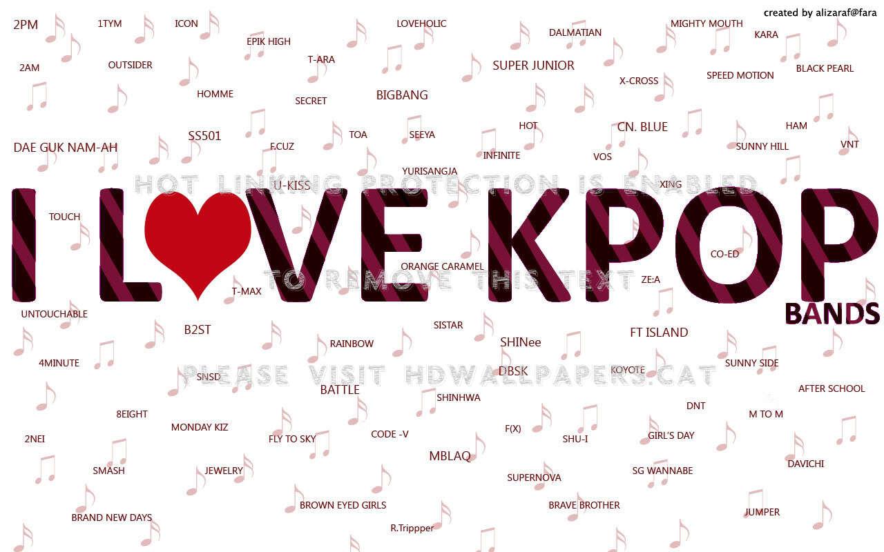 1280x800 I Love Kpop Bands We U Kiss Kara 2am Music