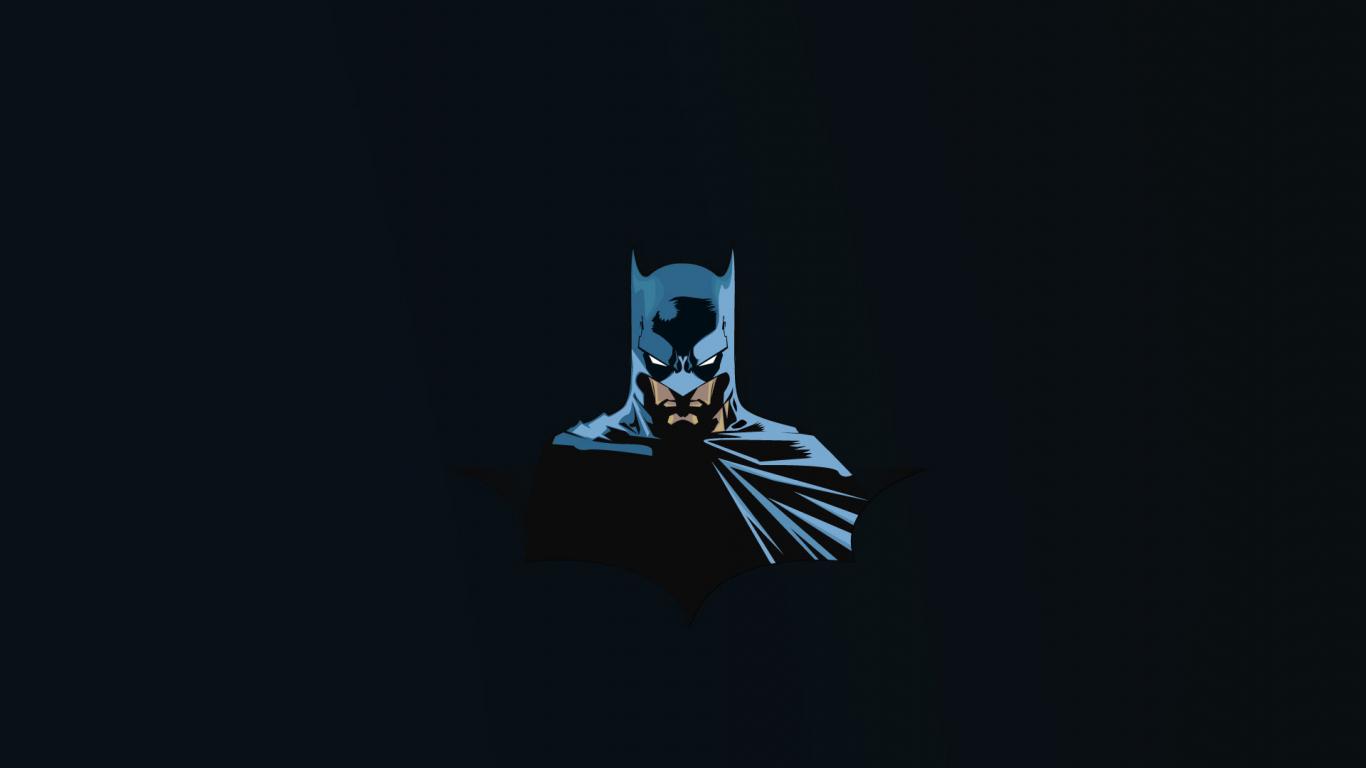 1366x768 Download batman, superhero, minimal 1366x768 wallpaper, tablet, laptop, 1366x768 HD image, background, 7373