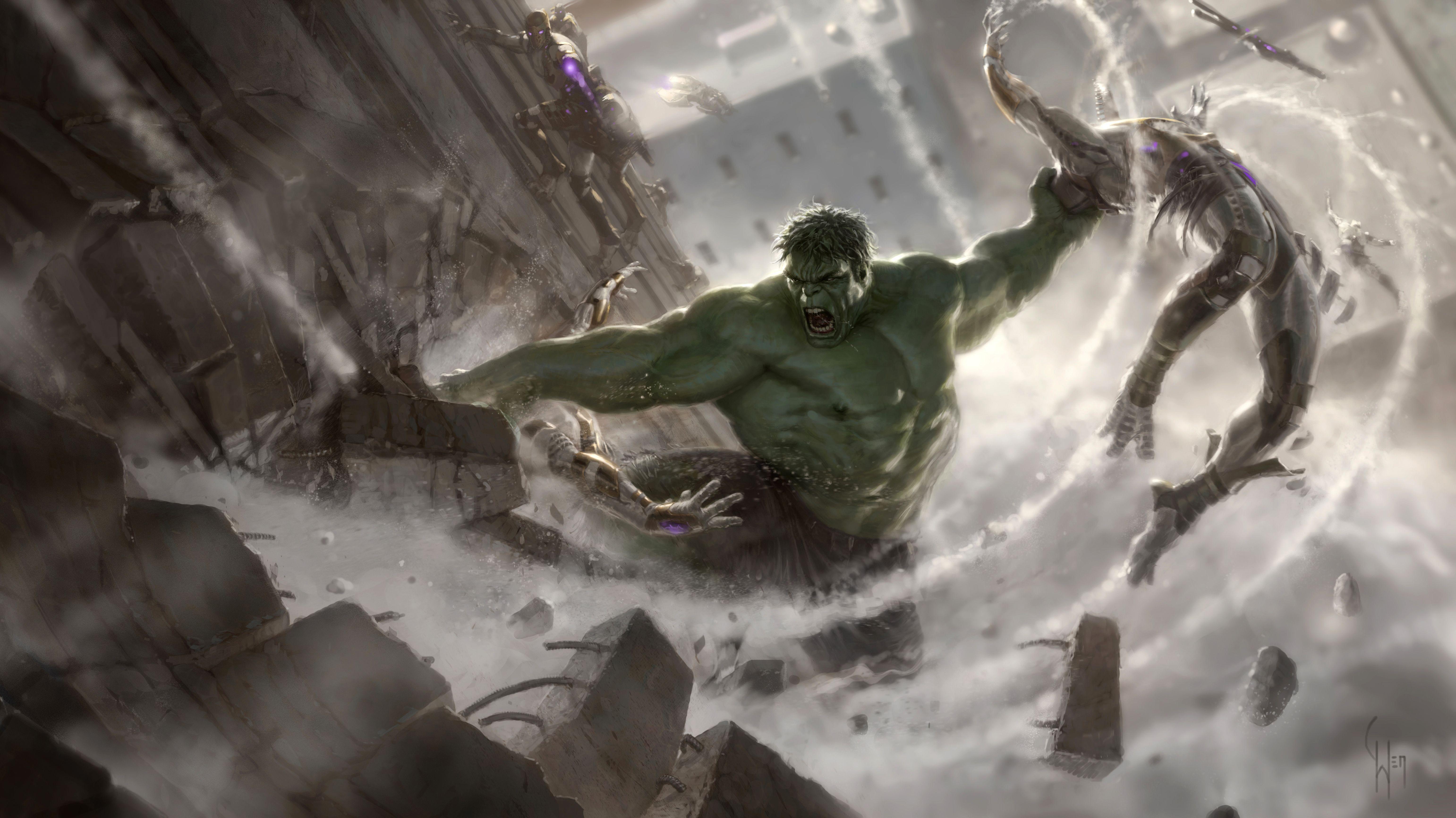 6166x3468 hulk, #artwork, #hd, k, k, #digital art