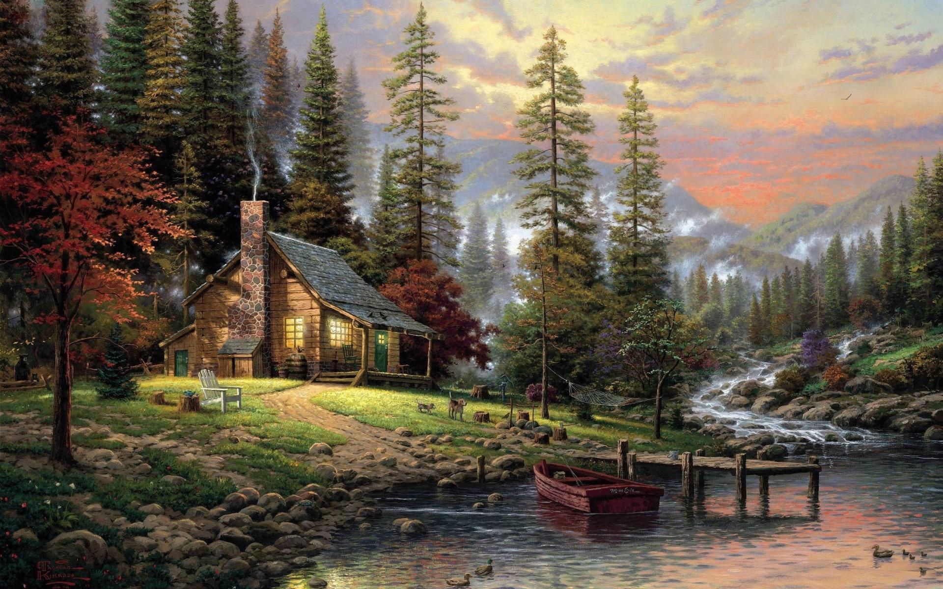 1920x1200 Beautiful Cabin wallpaperx1200