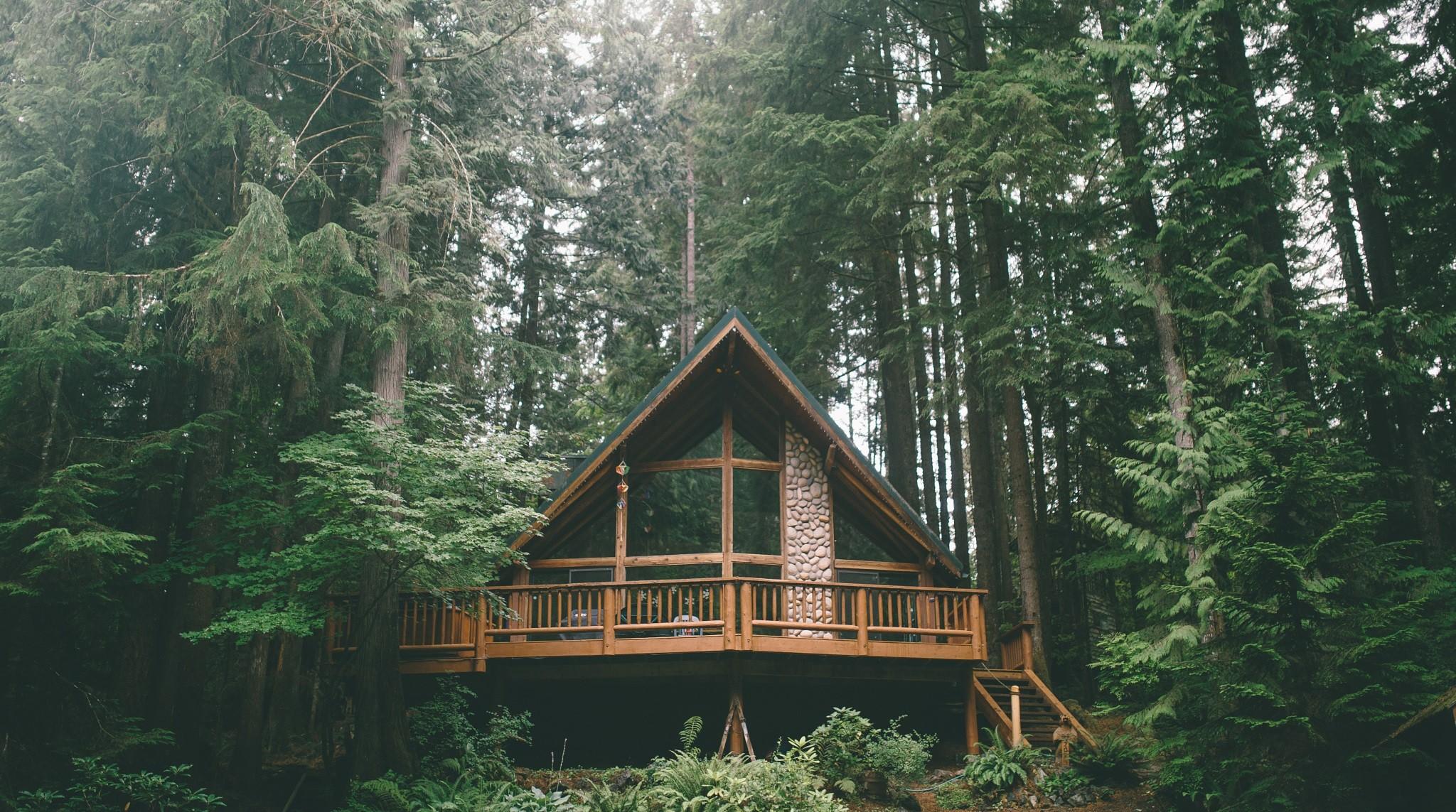 2048x1143 Log Cabin Wallpaper Wallpaper & Background Download