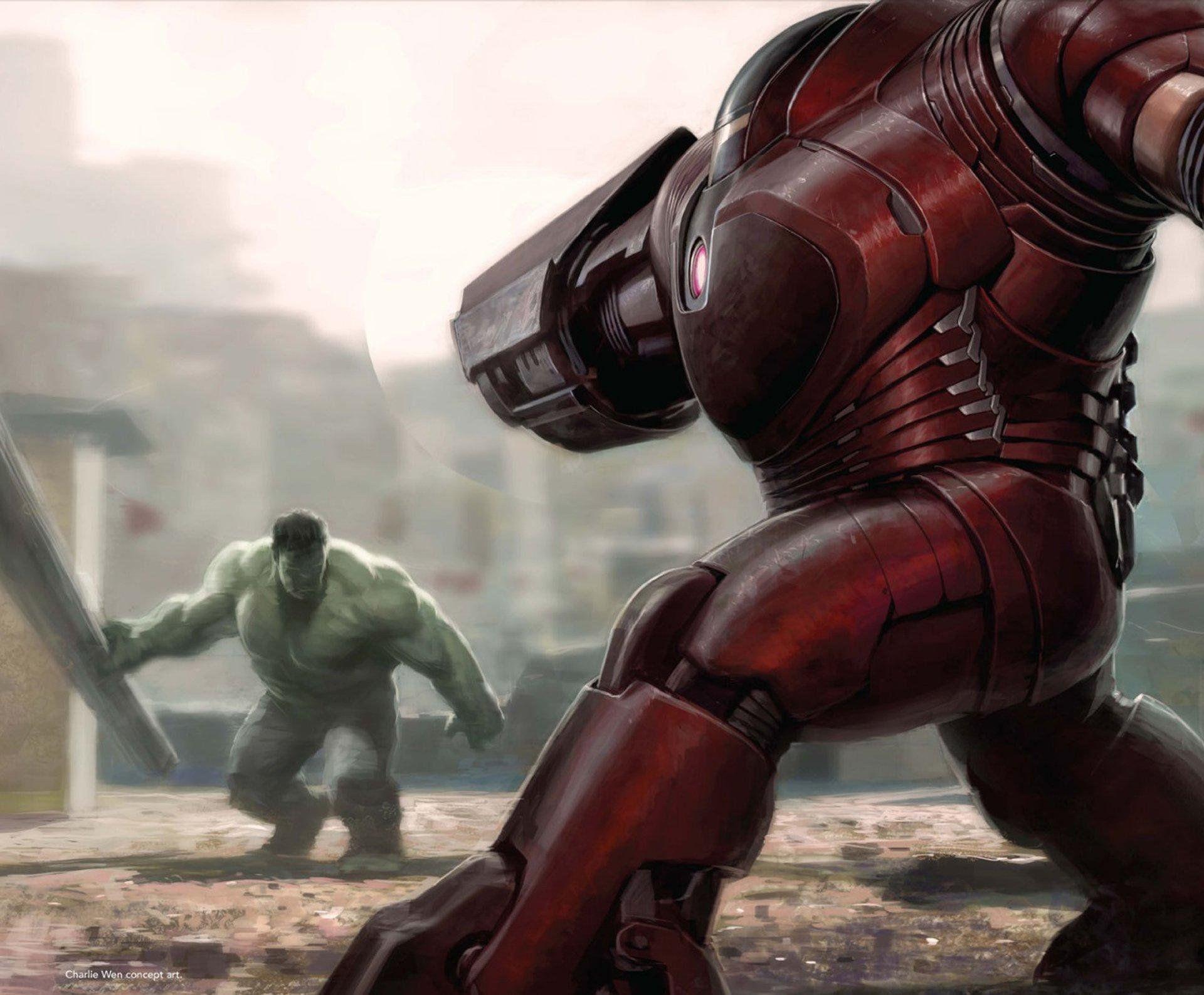 1920x1587 Iron Man, Hulk, Armor, Hulkbuster Avengers Infinity War Artwork